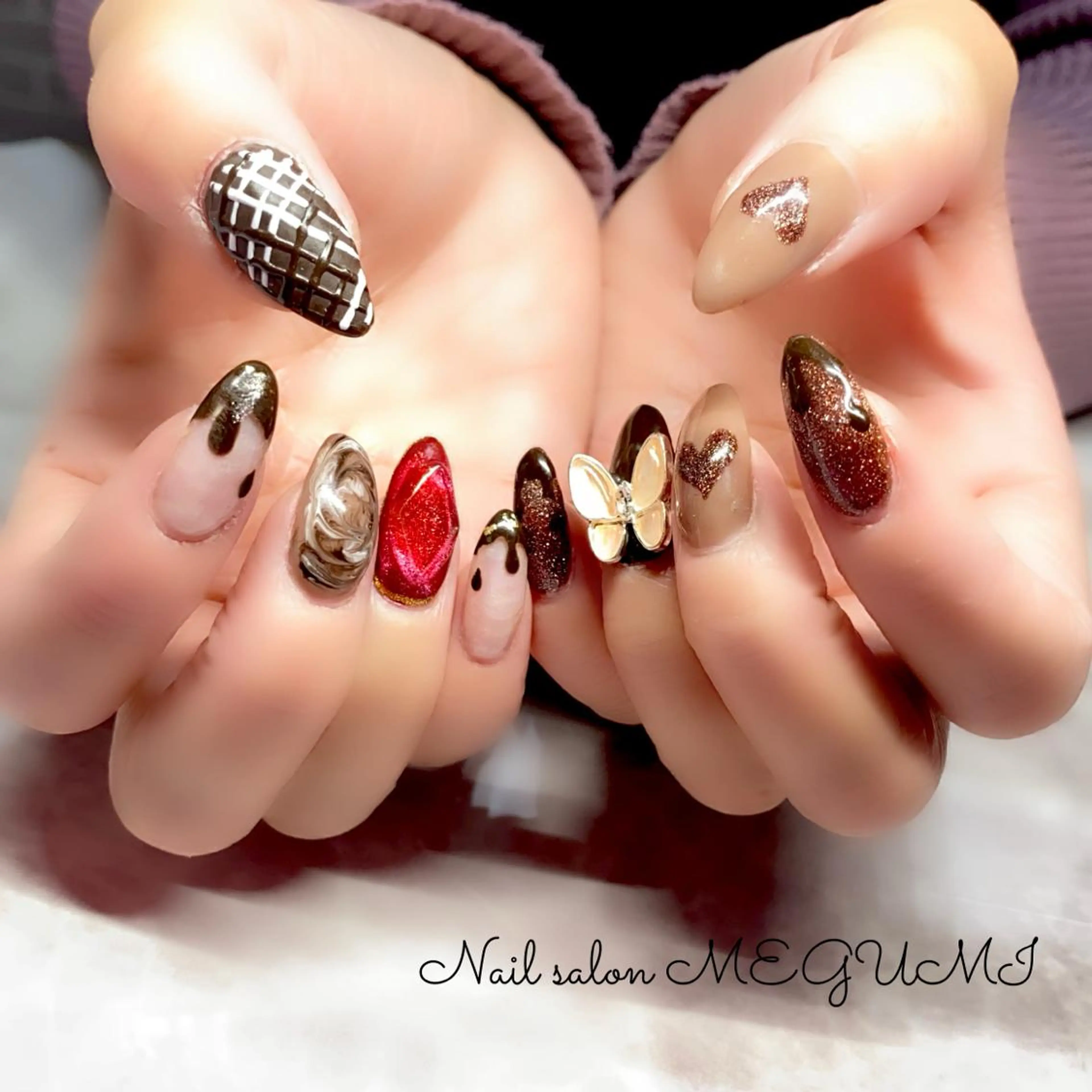 ネイル バレンタイン Nail salon MEGUMIのネイルデザイン