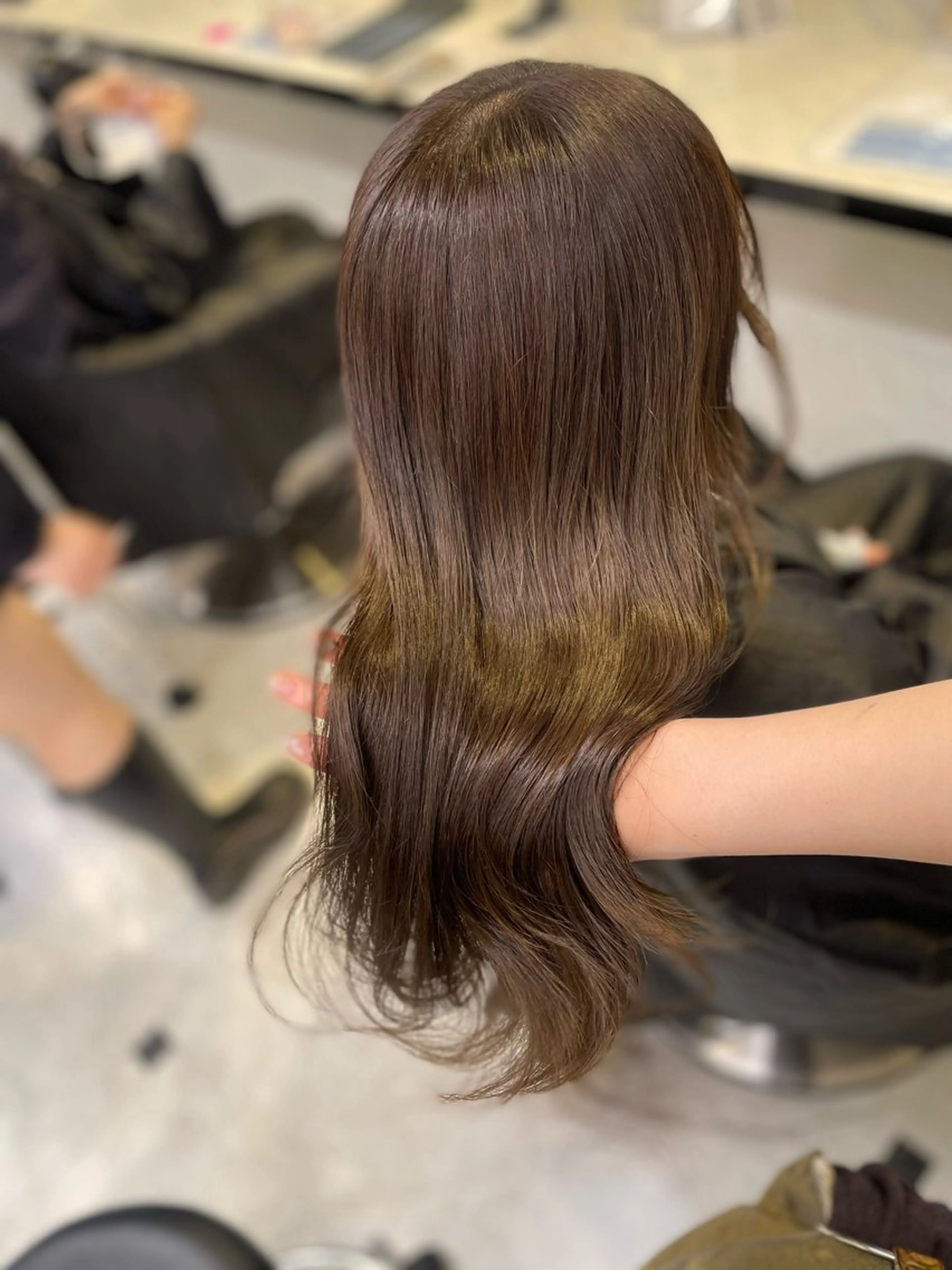 セミロング カット ヘッドスパ ヘアセット うる艶トレンドヘア 🕊️上野BABYのヘアスタイル