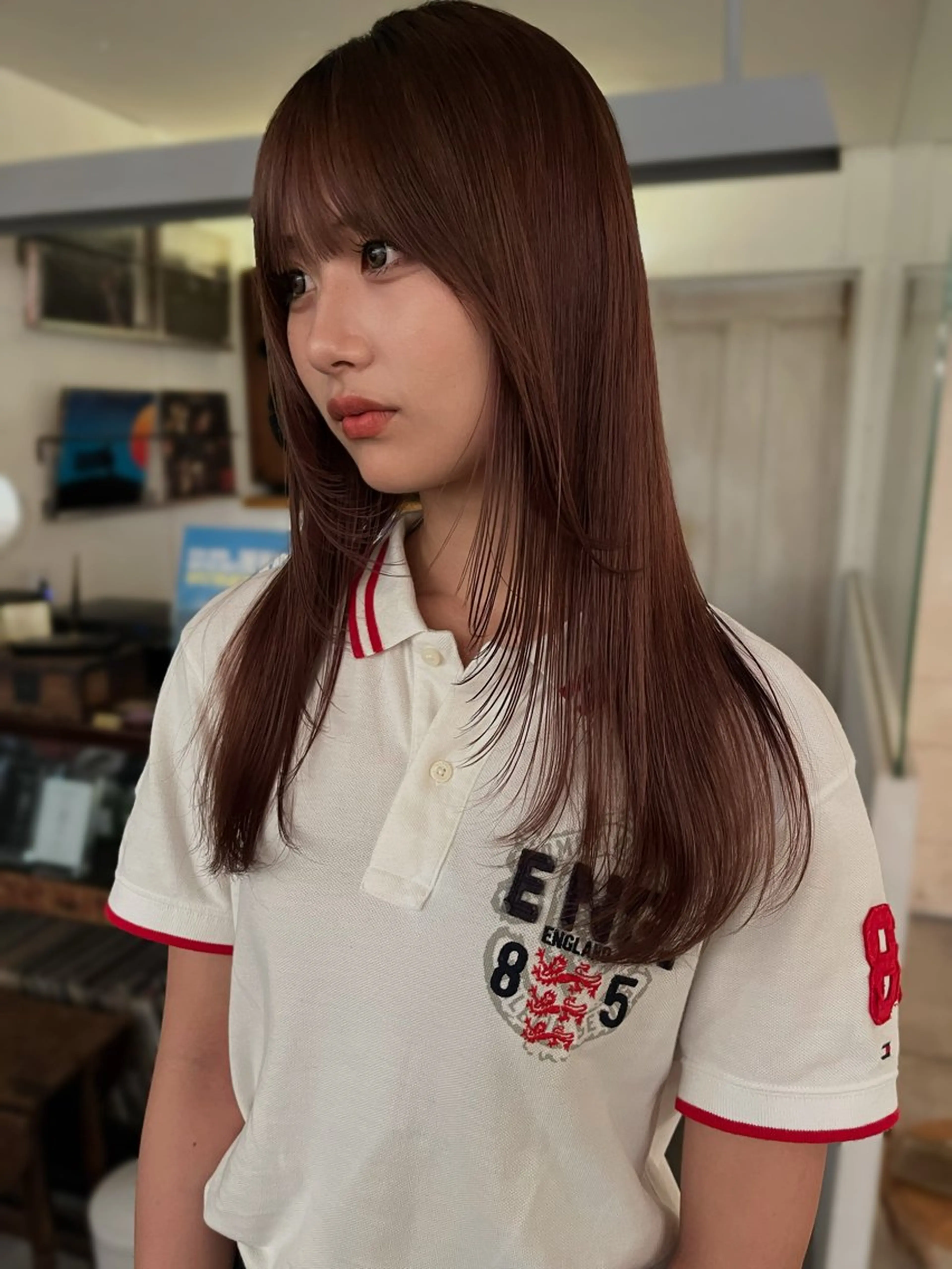 セミロング カラー ブリーチなし/透明感 /ショート/大世のヘアスタイル