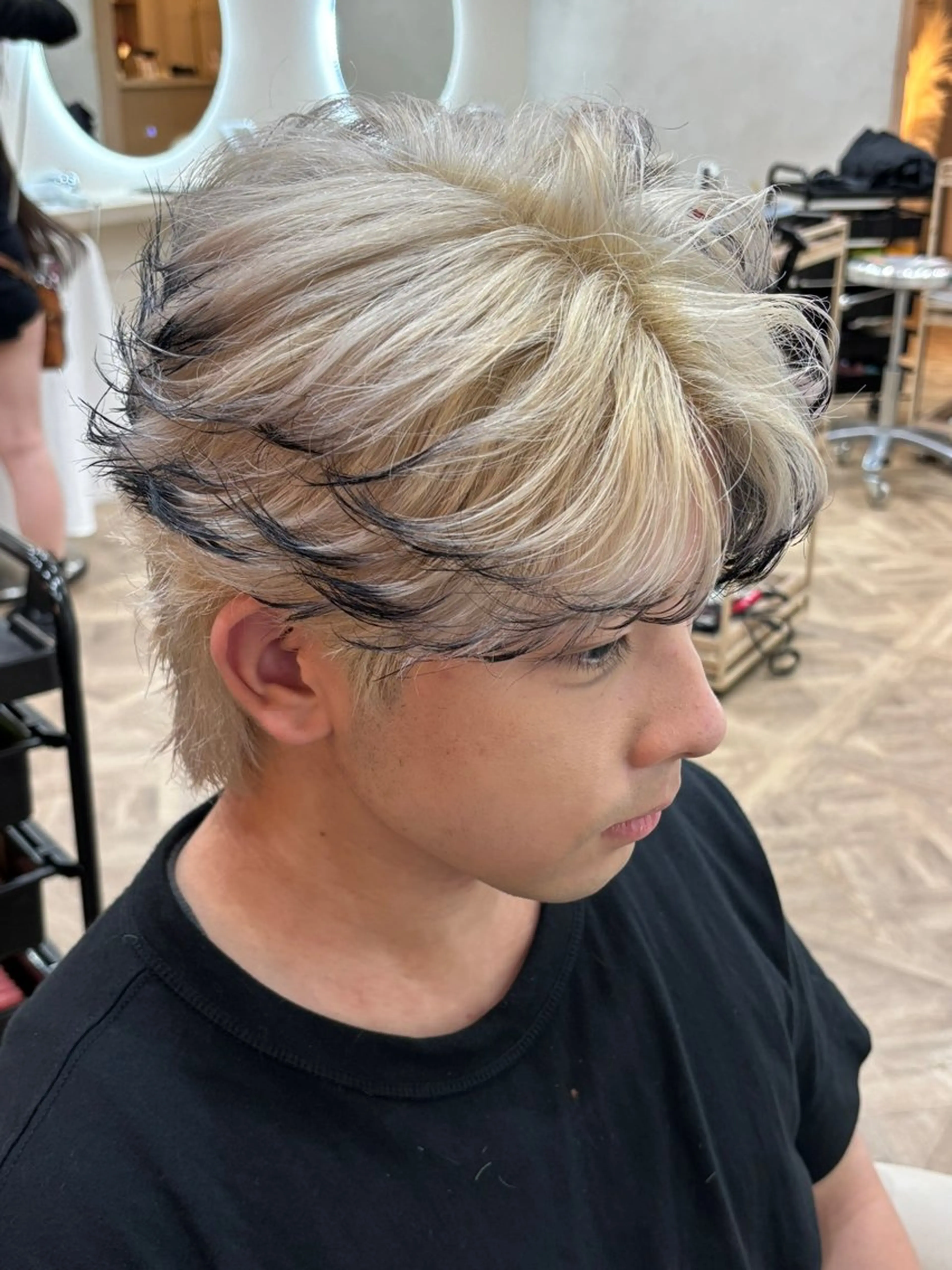 ショート パーマ メンズ カット トリートメント パーマ職人DAIKI ツイスパ/波巻きのヘアスタイル