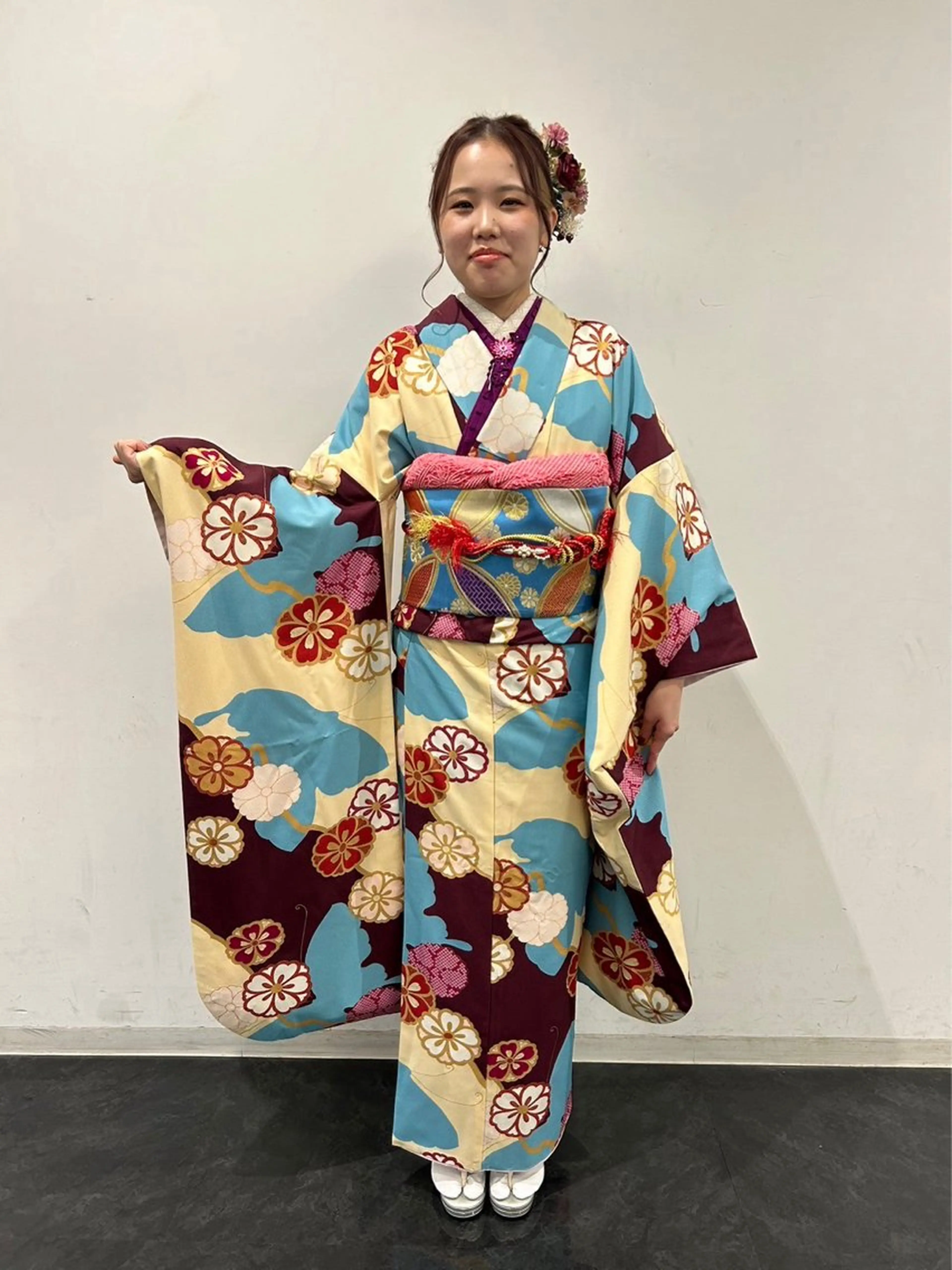 ロング ヘアアレンジ 成人式 髪質改善/縮毛矯正 ツヤ髪🩷さつきのヘアスタイル