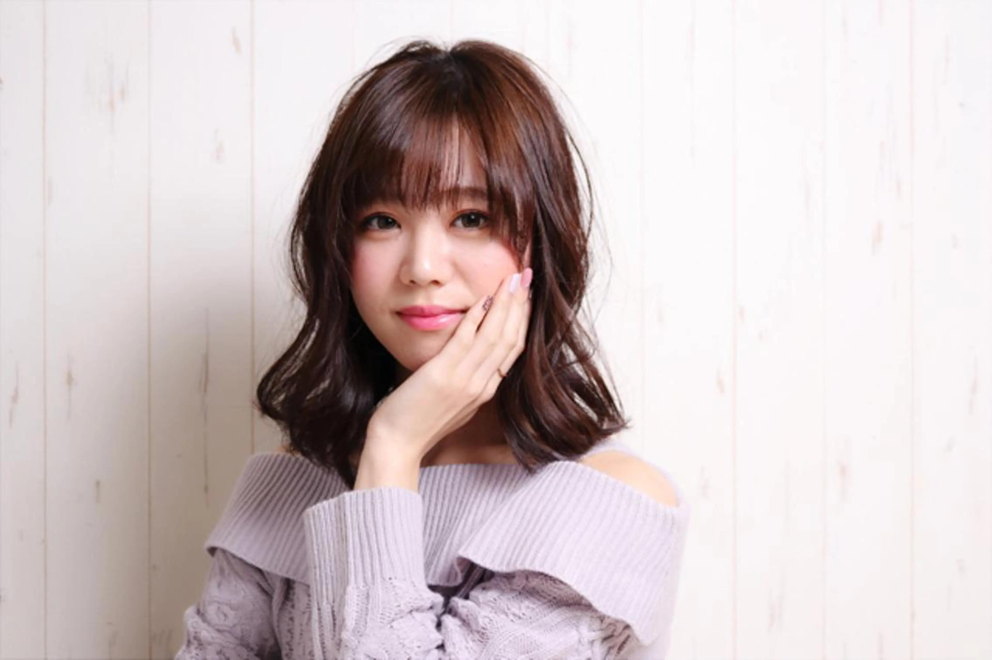 ミディアム カラー ブラウンカラー ショコラブラウン KAIzen. tomoのヘアスタイル