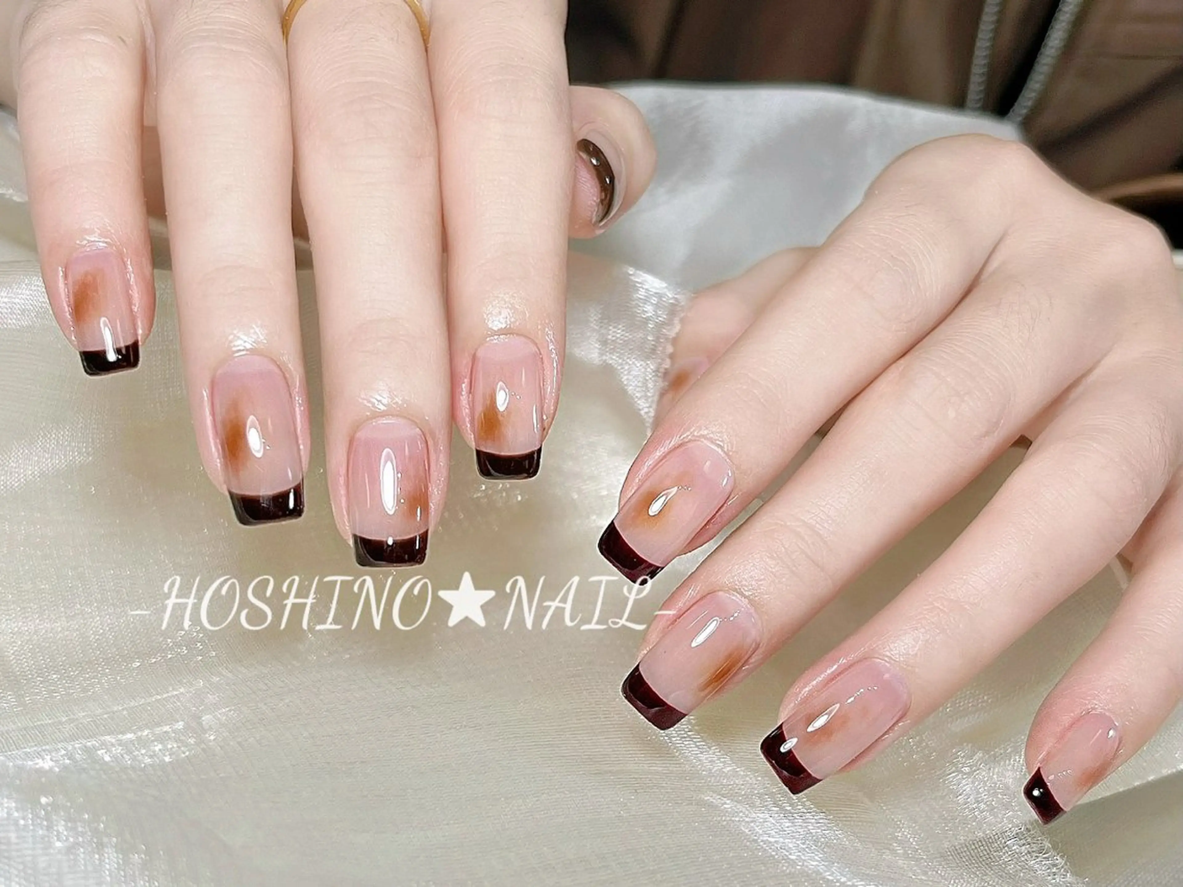 ネイル オーロラネイル チークネイル ドット フットネイル フレンチネイル ★HOSHINO NAIL★新宿店のネイルデザイン