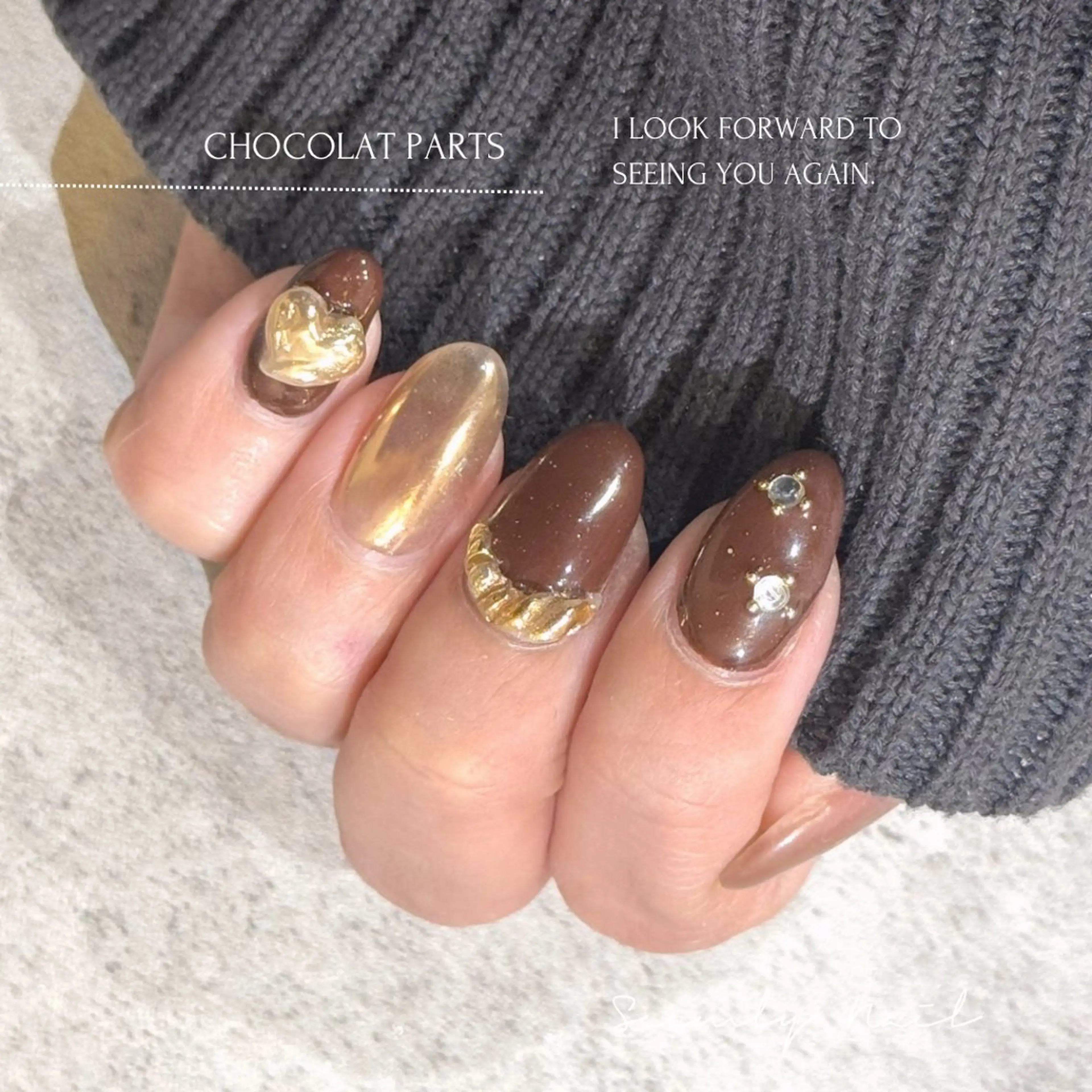 ネイル アートネイル フレンチネイル ジェルネイル マグネットネイル パラジェル ハンドネイル Seemly 千田町店所属・フラワーパラジェル 🌸シームリーエミのネイルデザイン