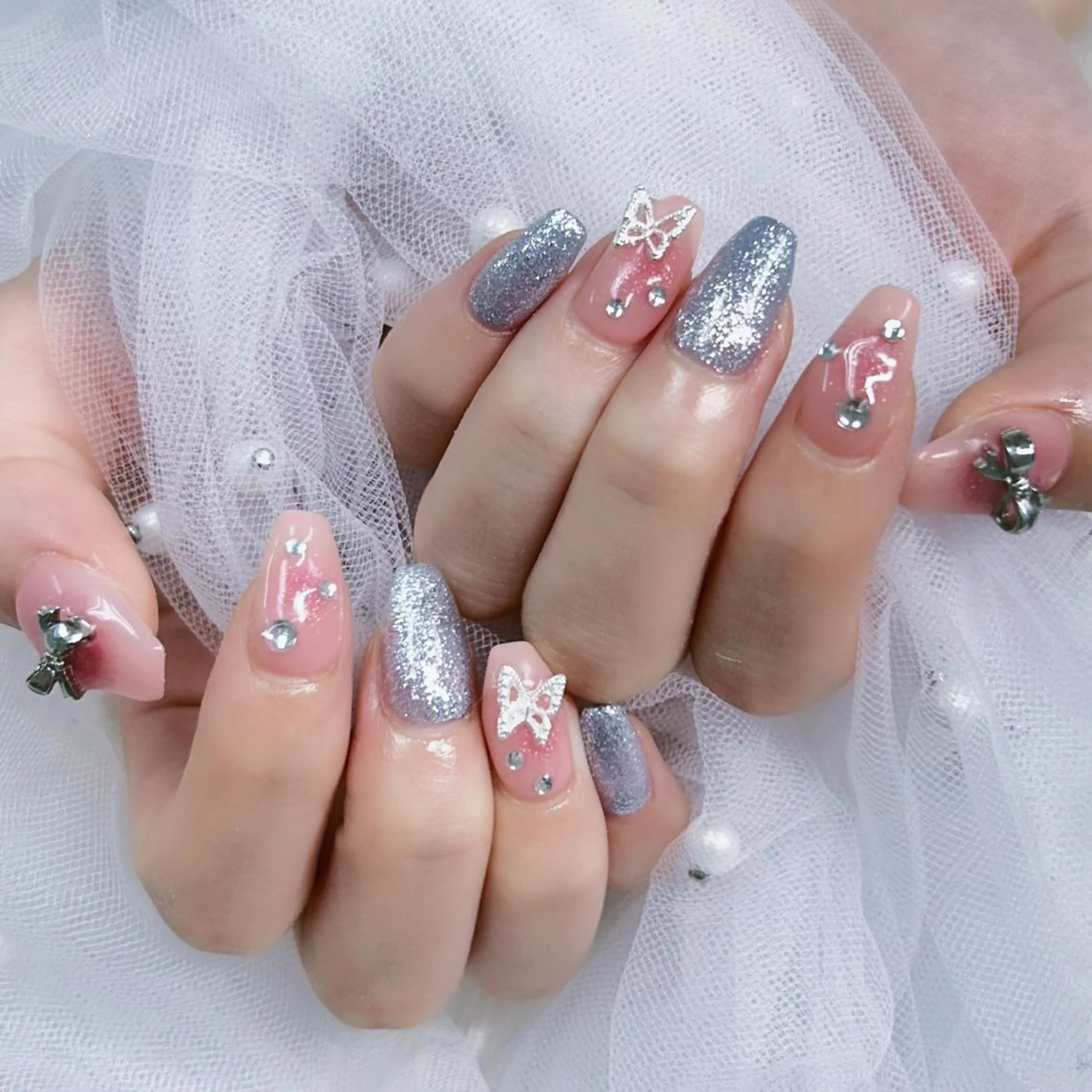 ネイル パーツ全部¥110 サロンミミのネイルデザイン