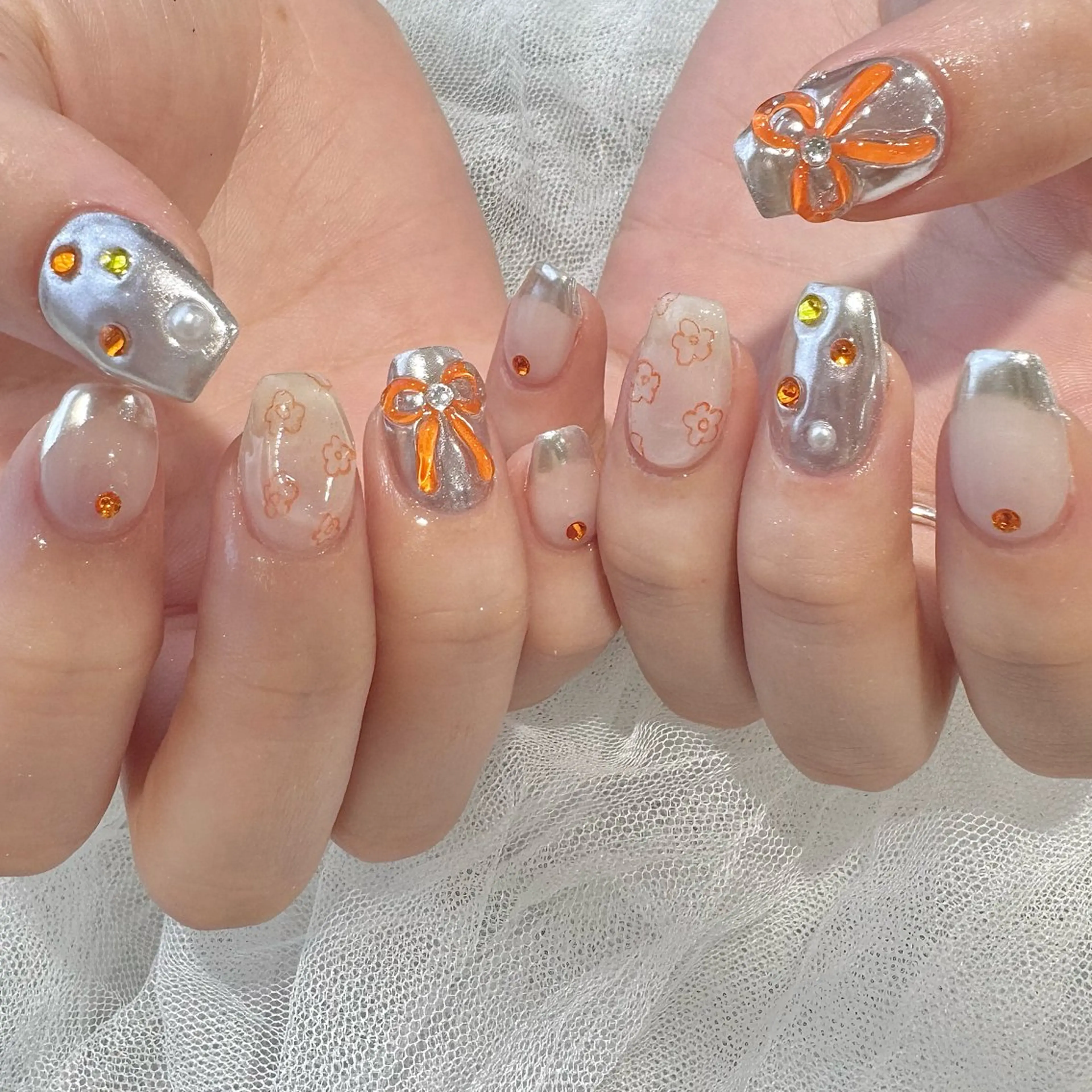 ネイル ハンドネイル 新井 ひなののネイルデザイン