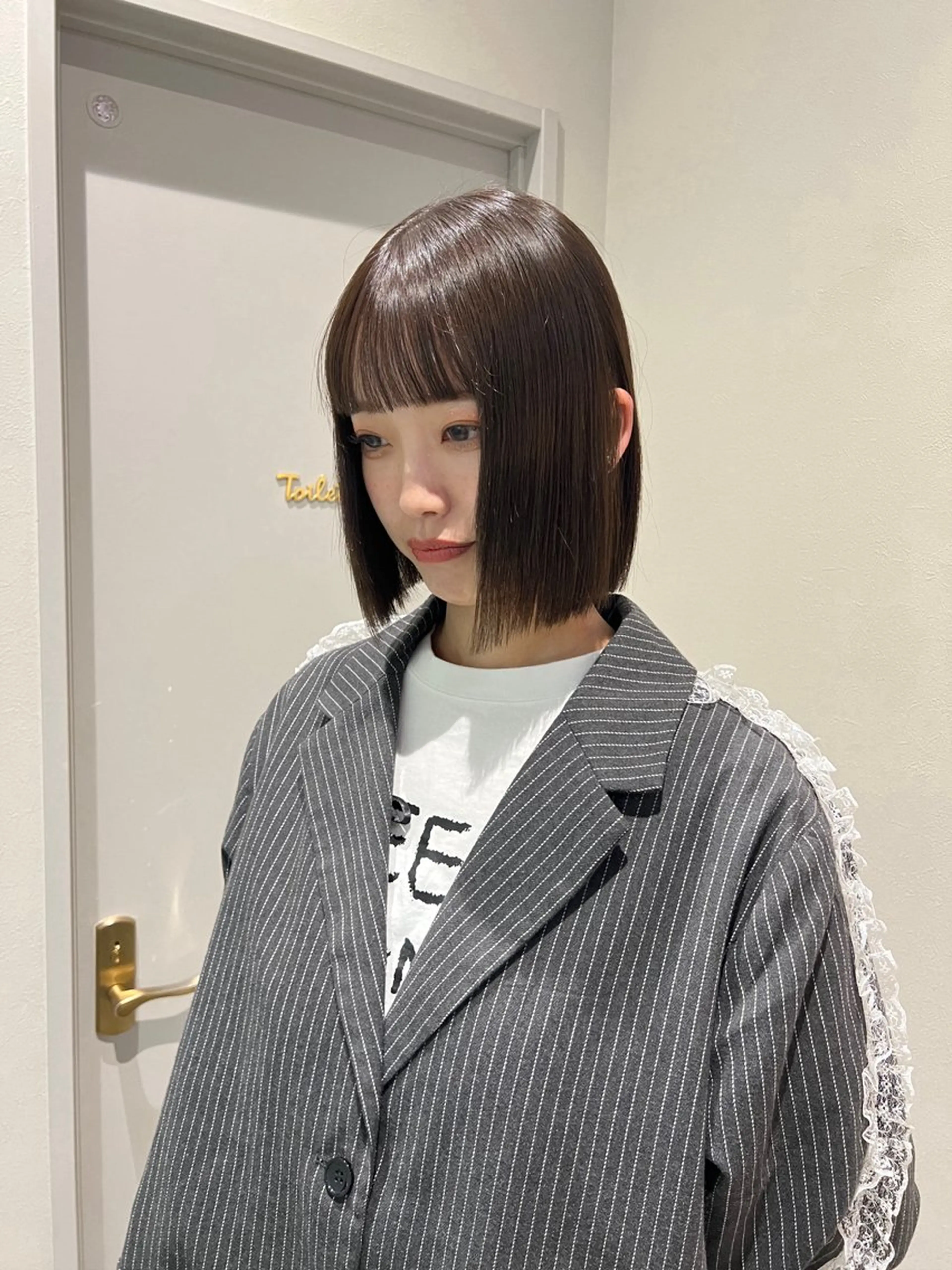 カラー ブラウンカラー カット ヘアカラー トリートメント GEM/ hinanaのヘアスタイル