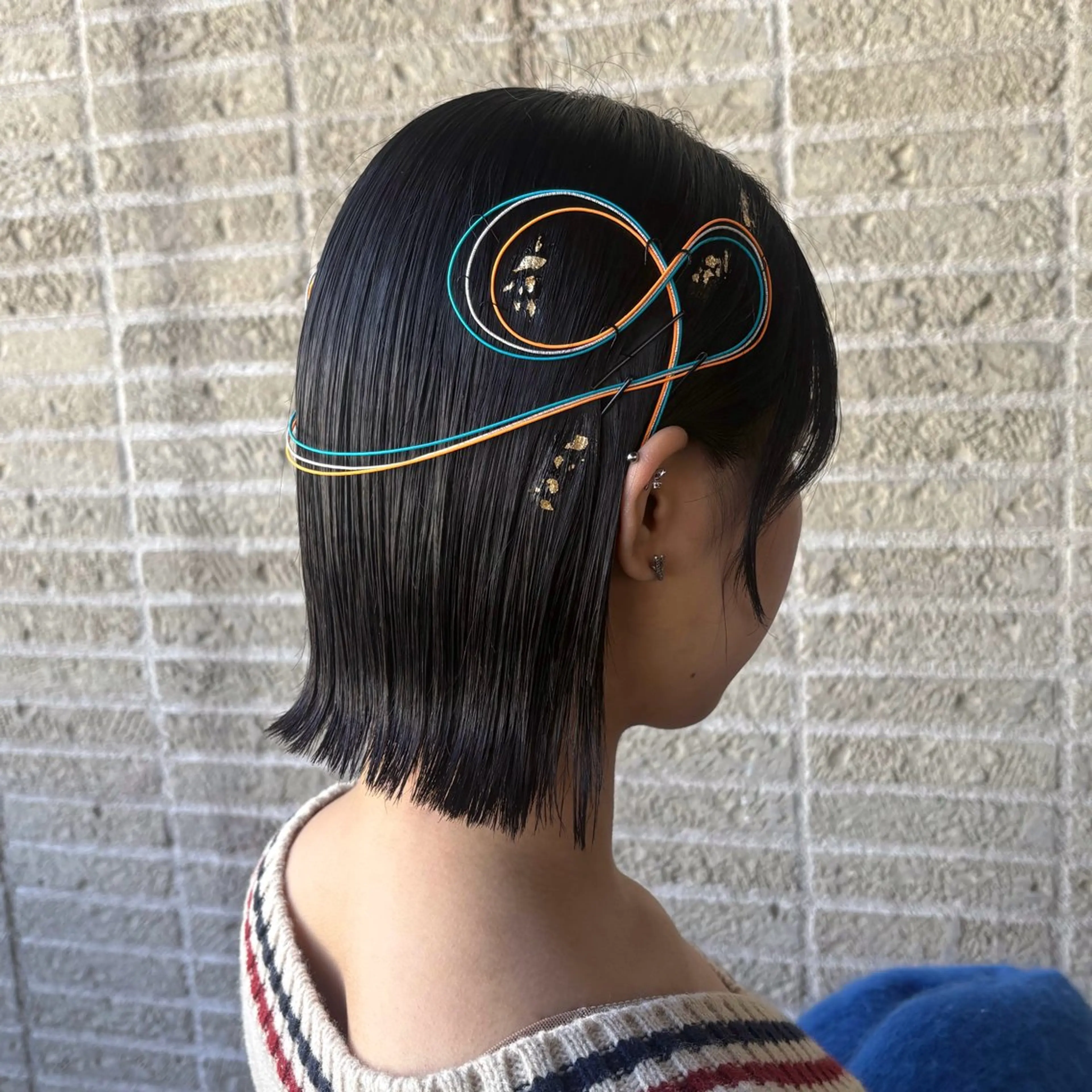 ショート ヘアアレンジ ボブ ヘアセット カットモデル/ セット/宮里心香のヘアスタイル