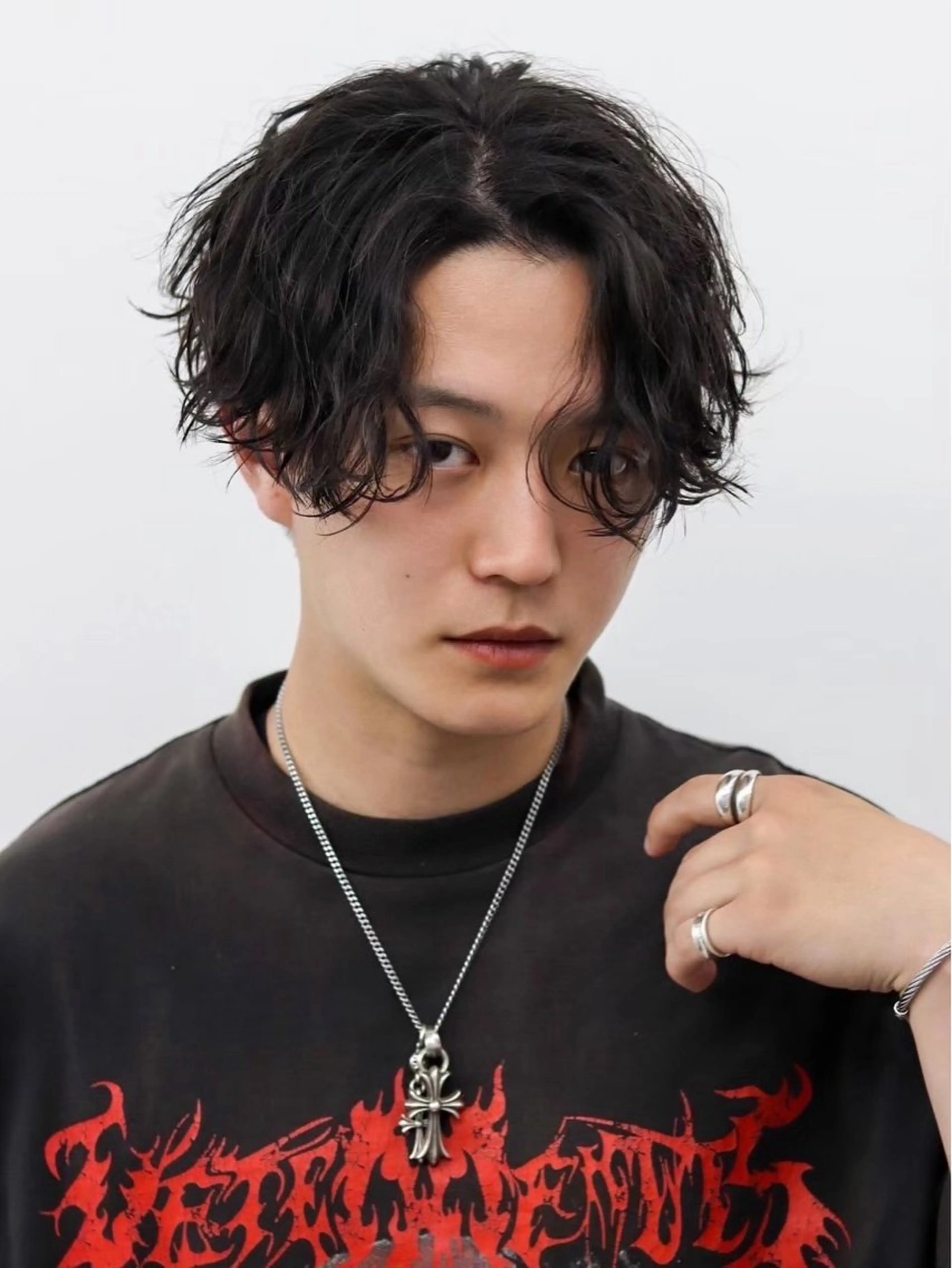 パーマ メンズ メンズパーマ 毛流れ/シャドウ 🇰🇷AYATOのヘアスタイル