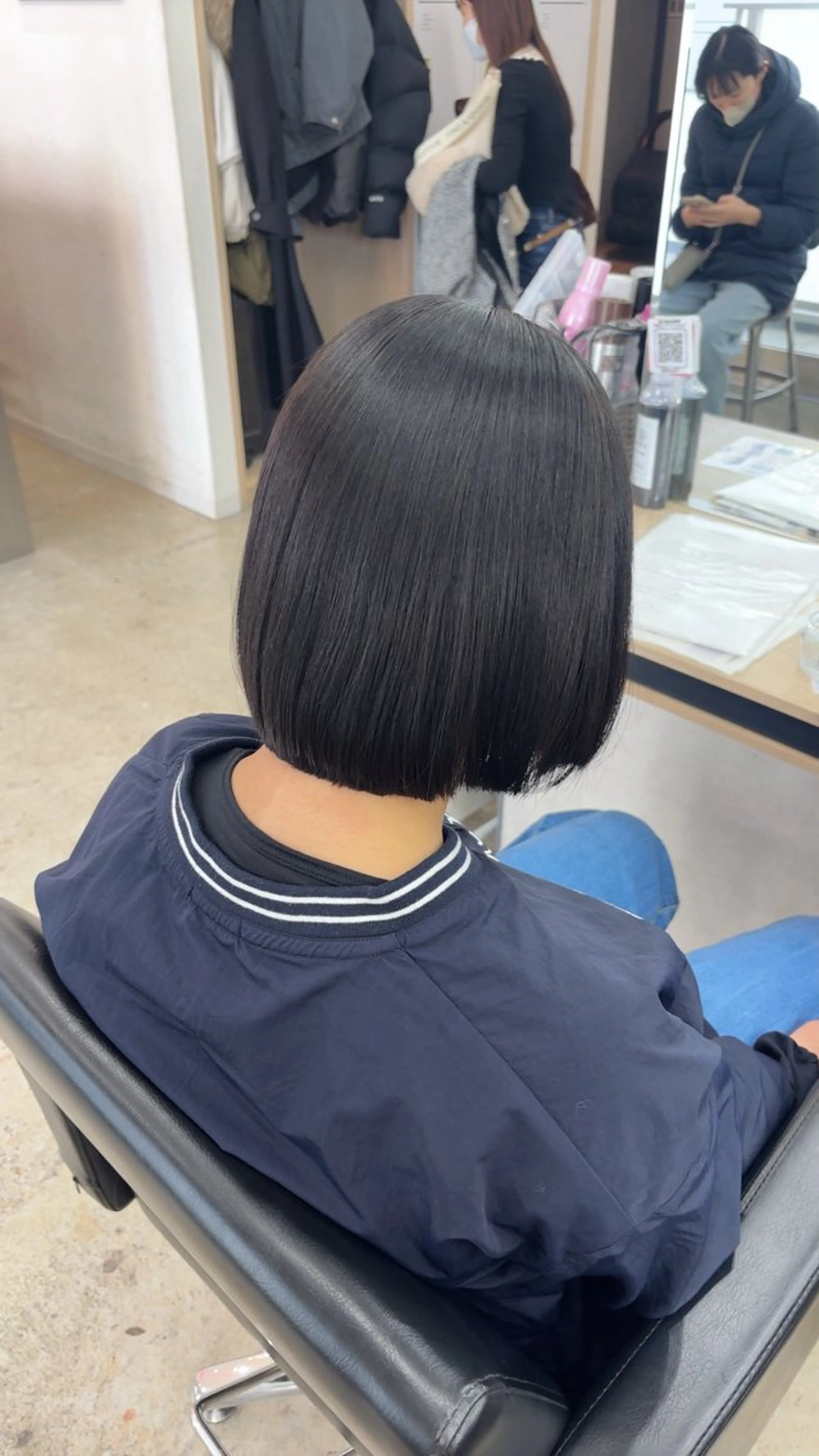 ショート パーマ 縮毛矯正 🪽髪質改善ストレー ト🤍美羽🤍のヘアスタイル