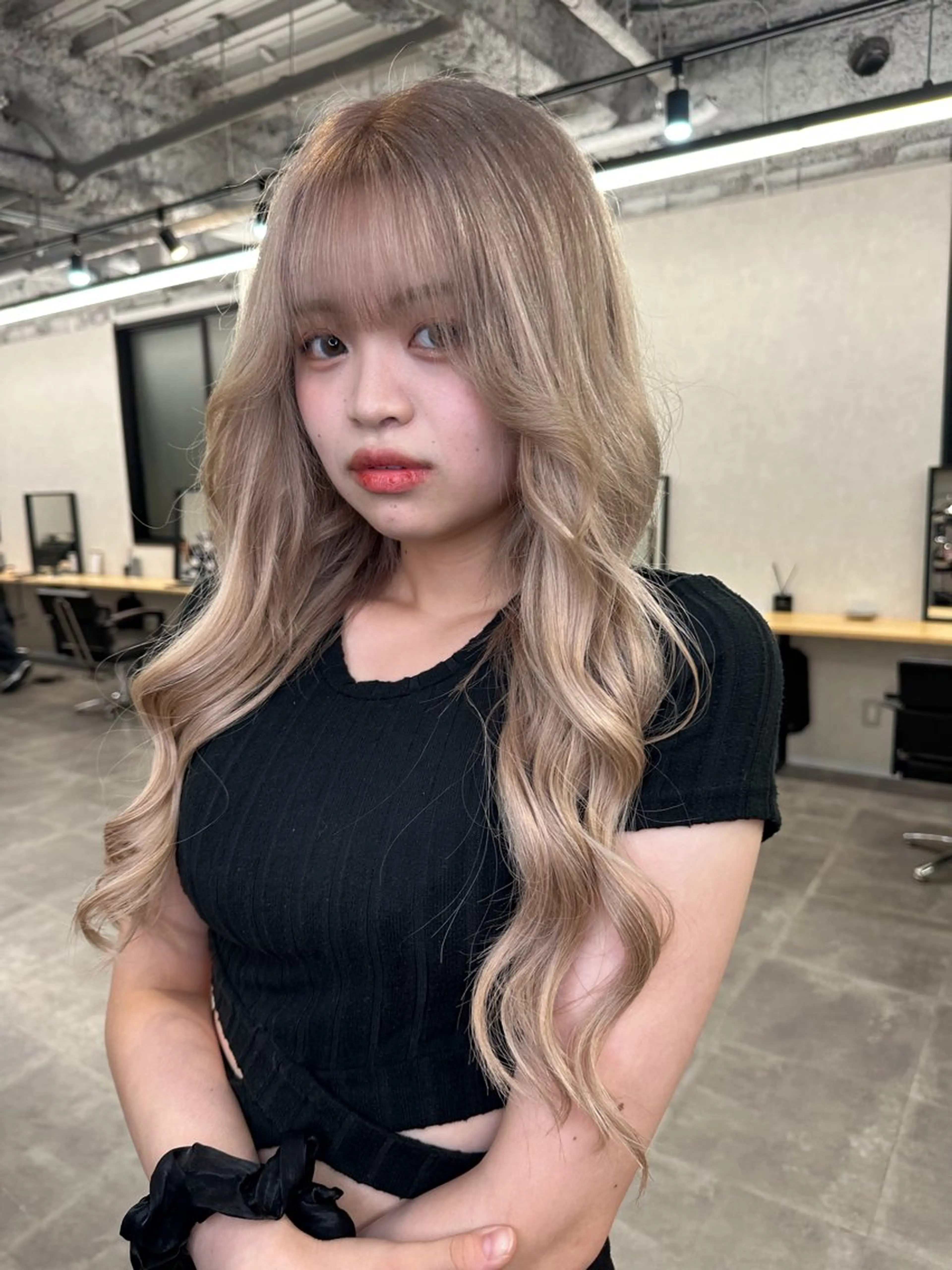 【全体明るくして長さも欲しい方はこちら💁】ダブルカラー+『最高級品質人毛100％【Lエクステ】』60本の写真