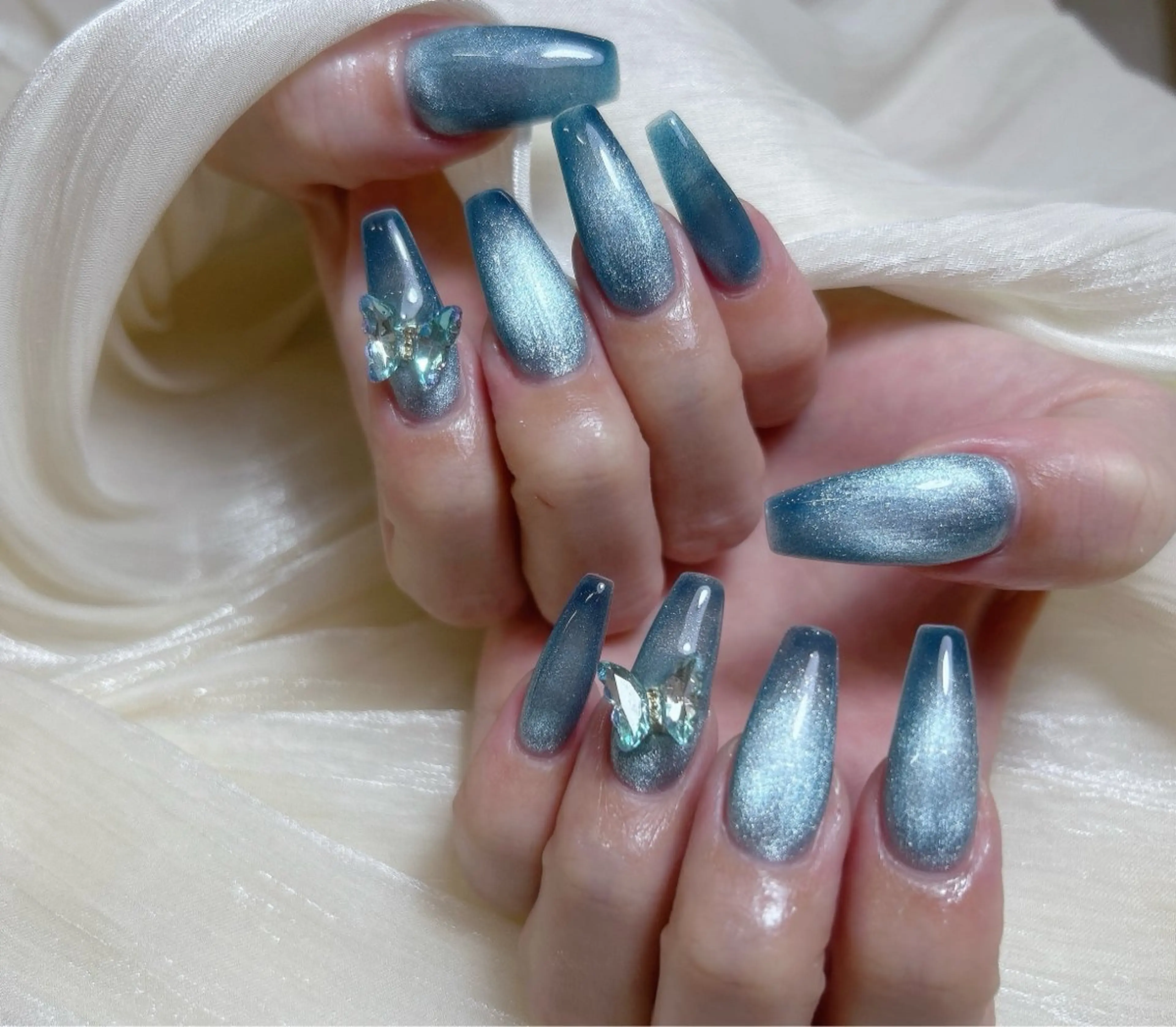 【うるキラ☆チップ長さ出し10本】ワンカラー/マグネット/フラッシュ/ラメ◎の写真