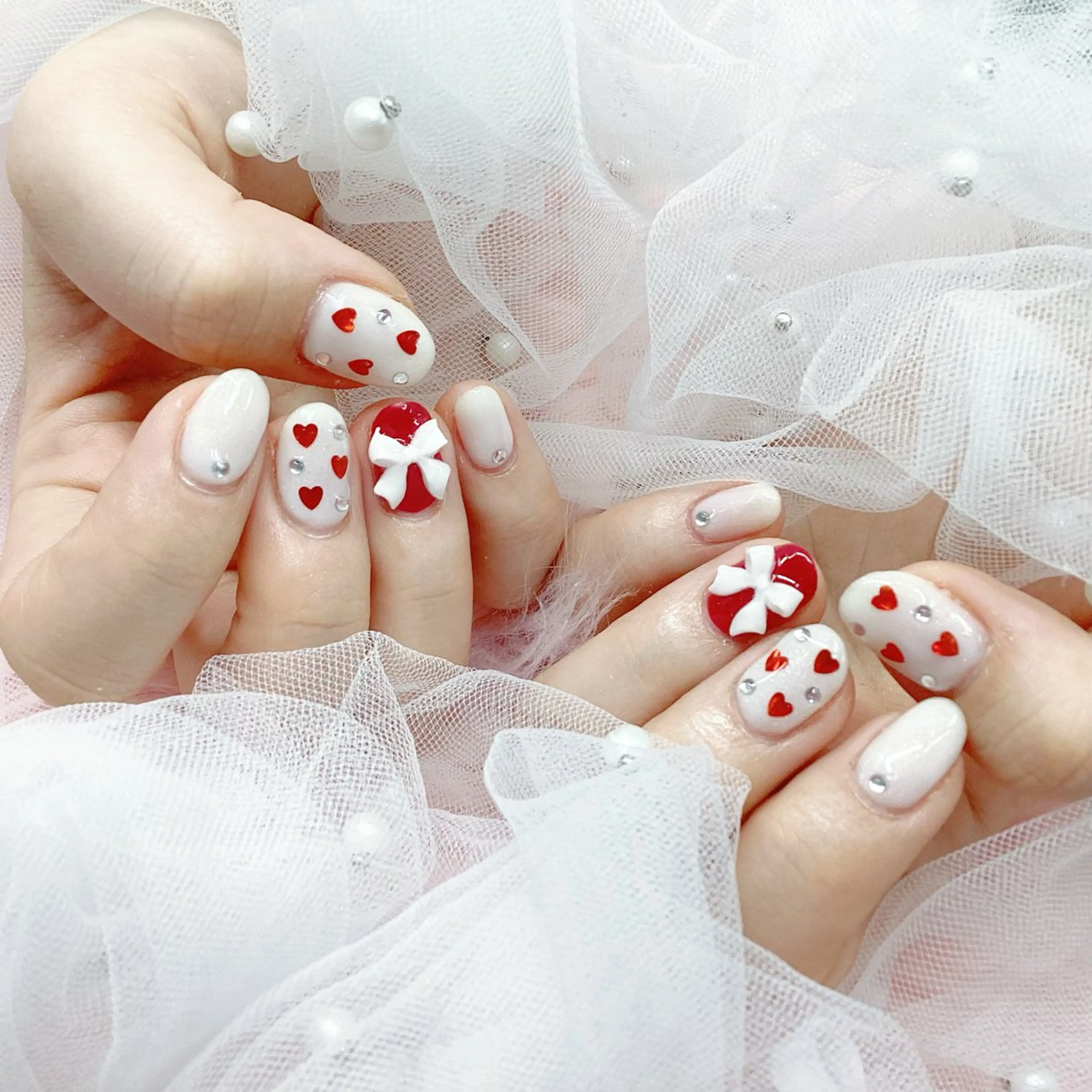 ネイル パーツ全部¥110 サロンミミのネイルデザイン