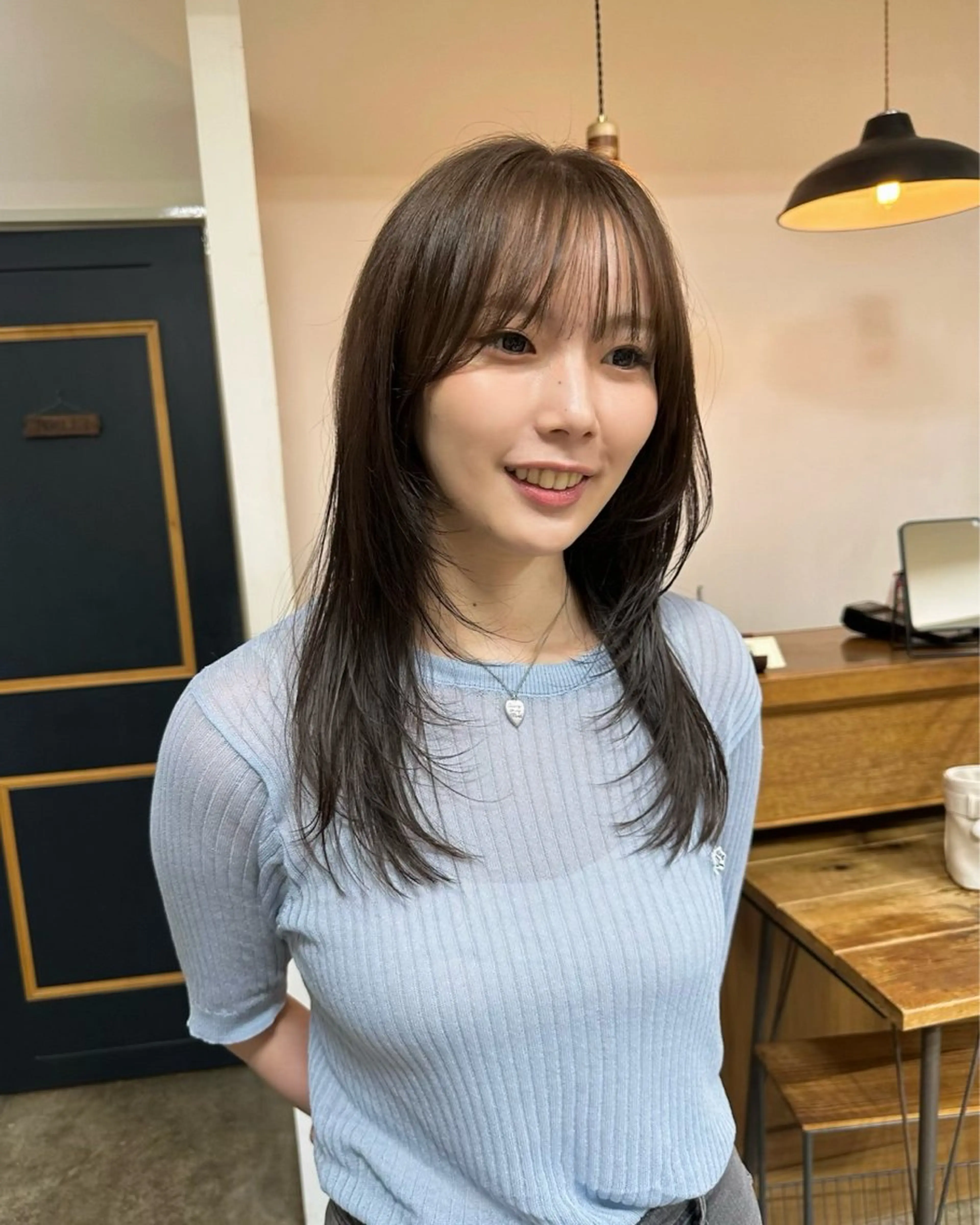 セミロング NAGISA 🎀透明感カラー🎀のヘアスタイル