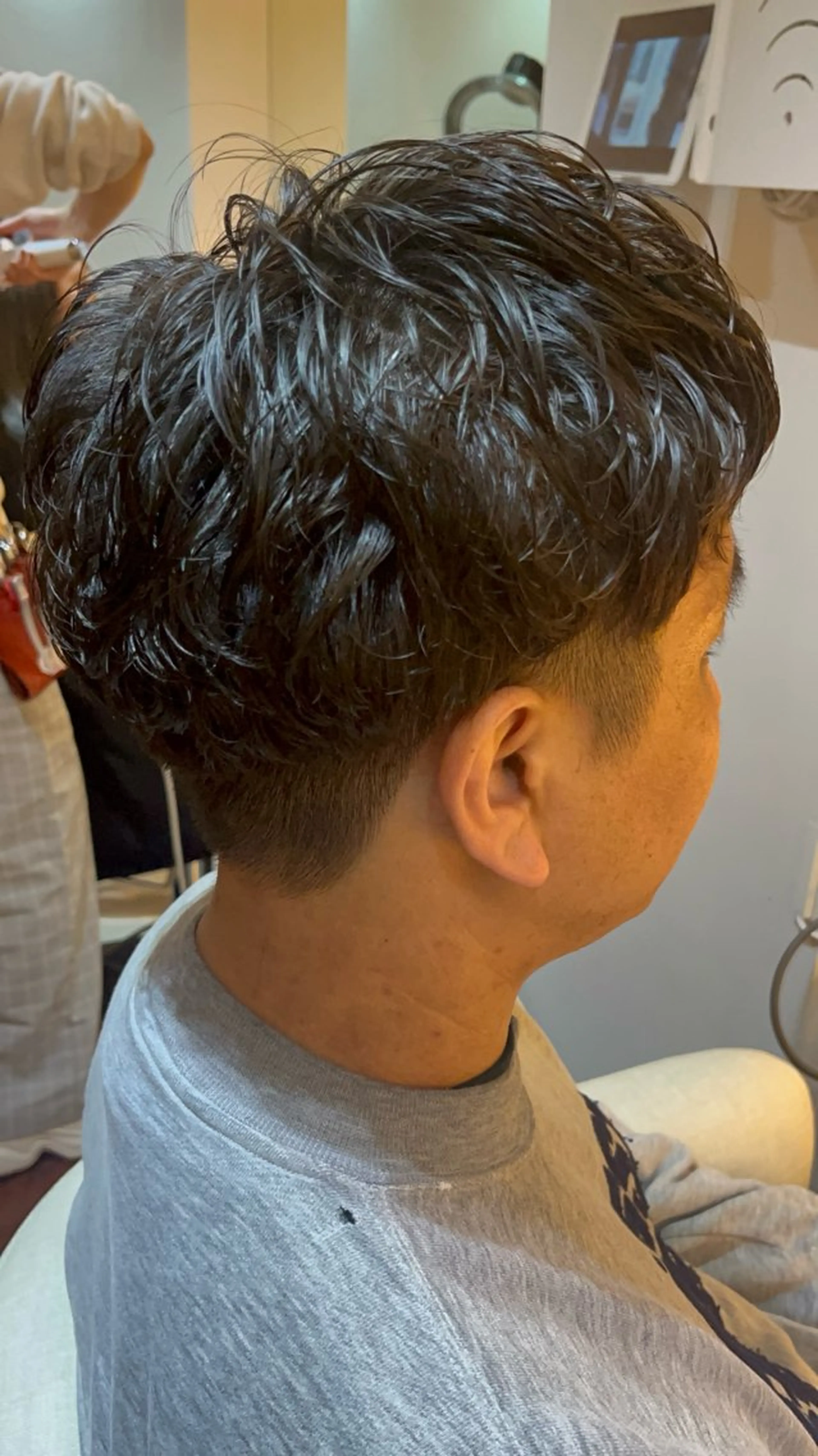 ショート パーマ メンズ メンズパーマ カット パーマ CoCooN TAKUMAのヘアスタイル