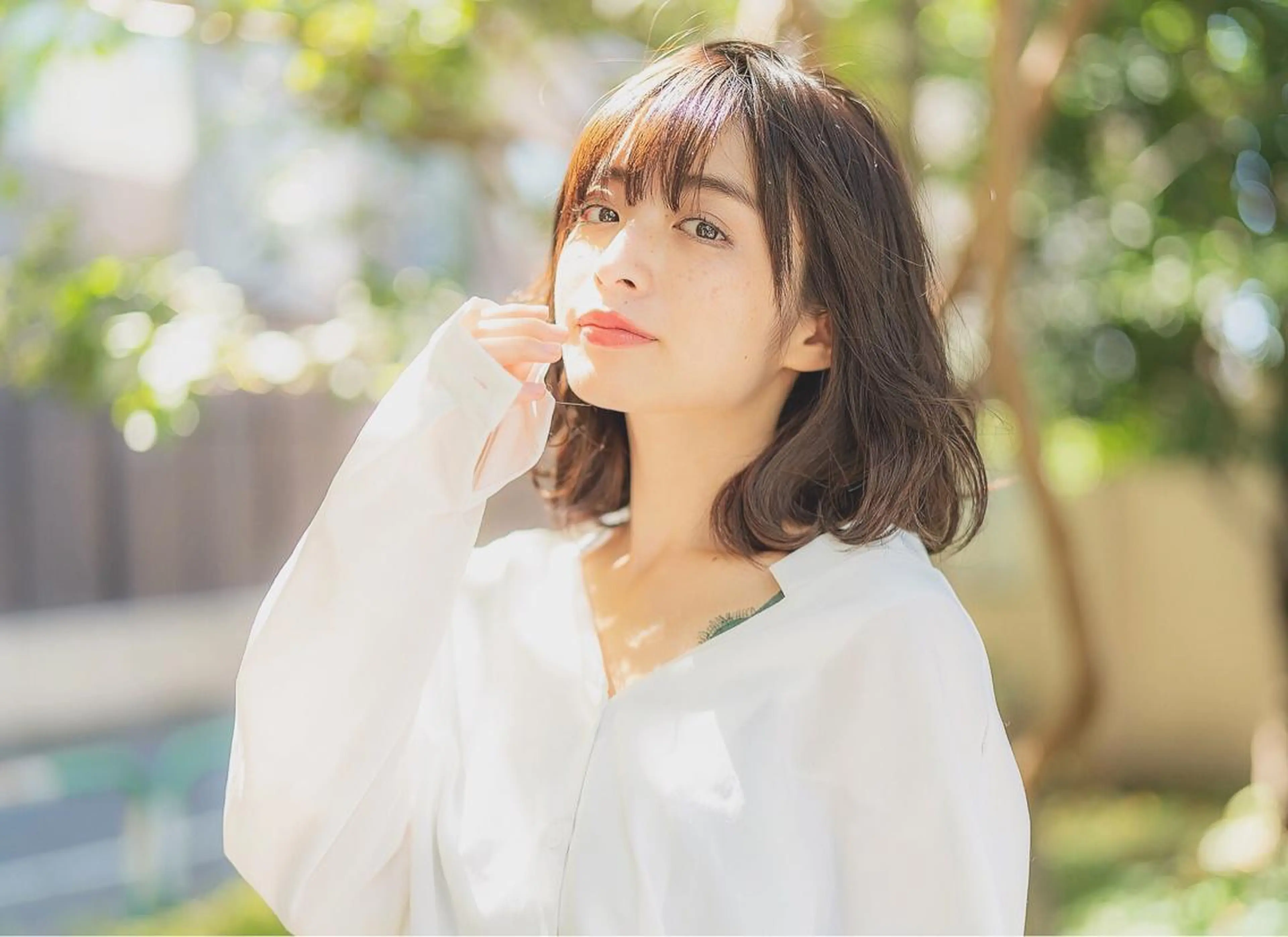 ミディアム ボブ 淡色ふんわりhair 新宿satomiのヘアスタイル