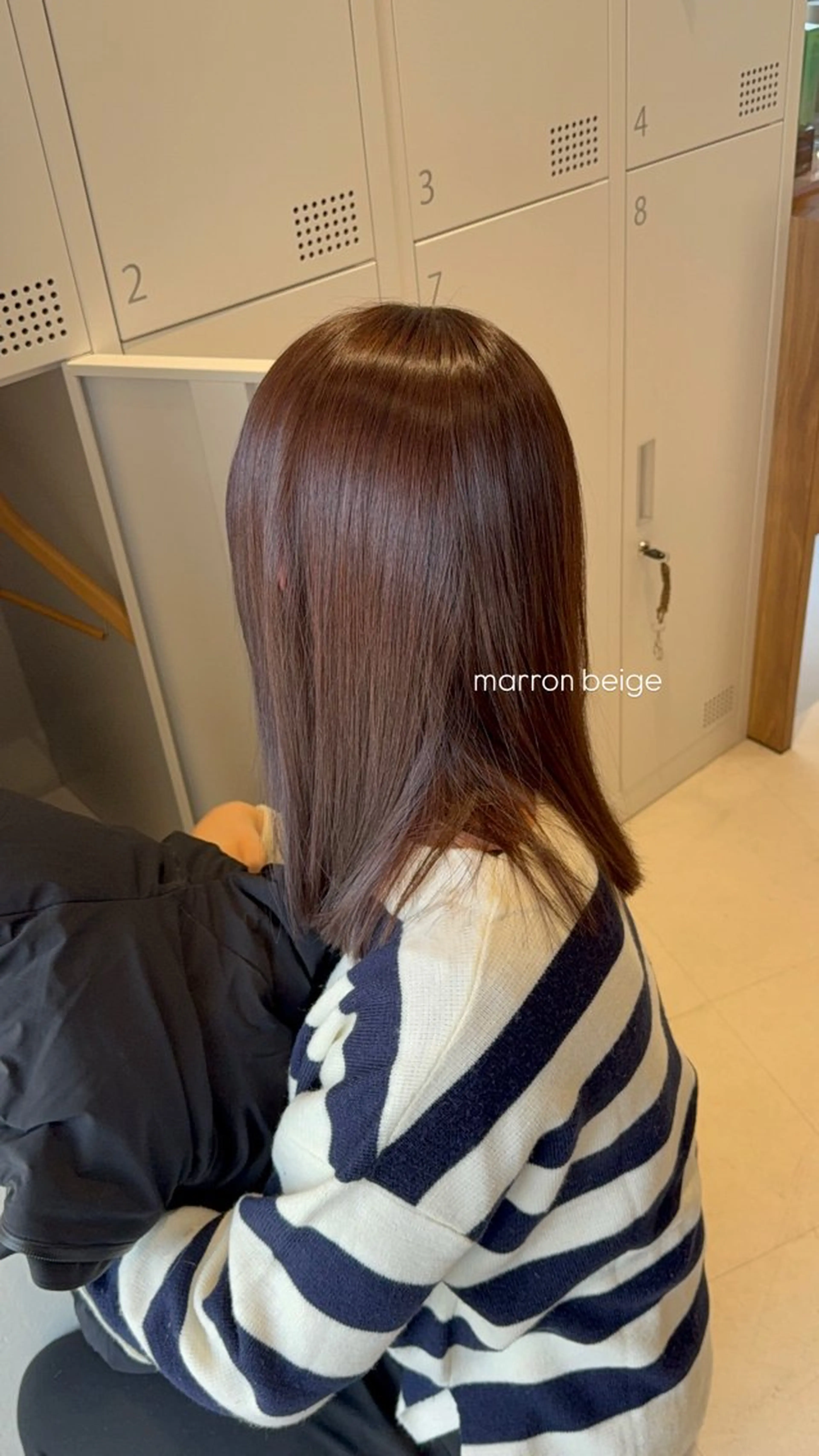 セミロング カラー ベージュカラー 暖色カラー /ヘアアレンジ/花鈴のヘアスタイル