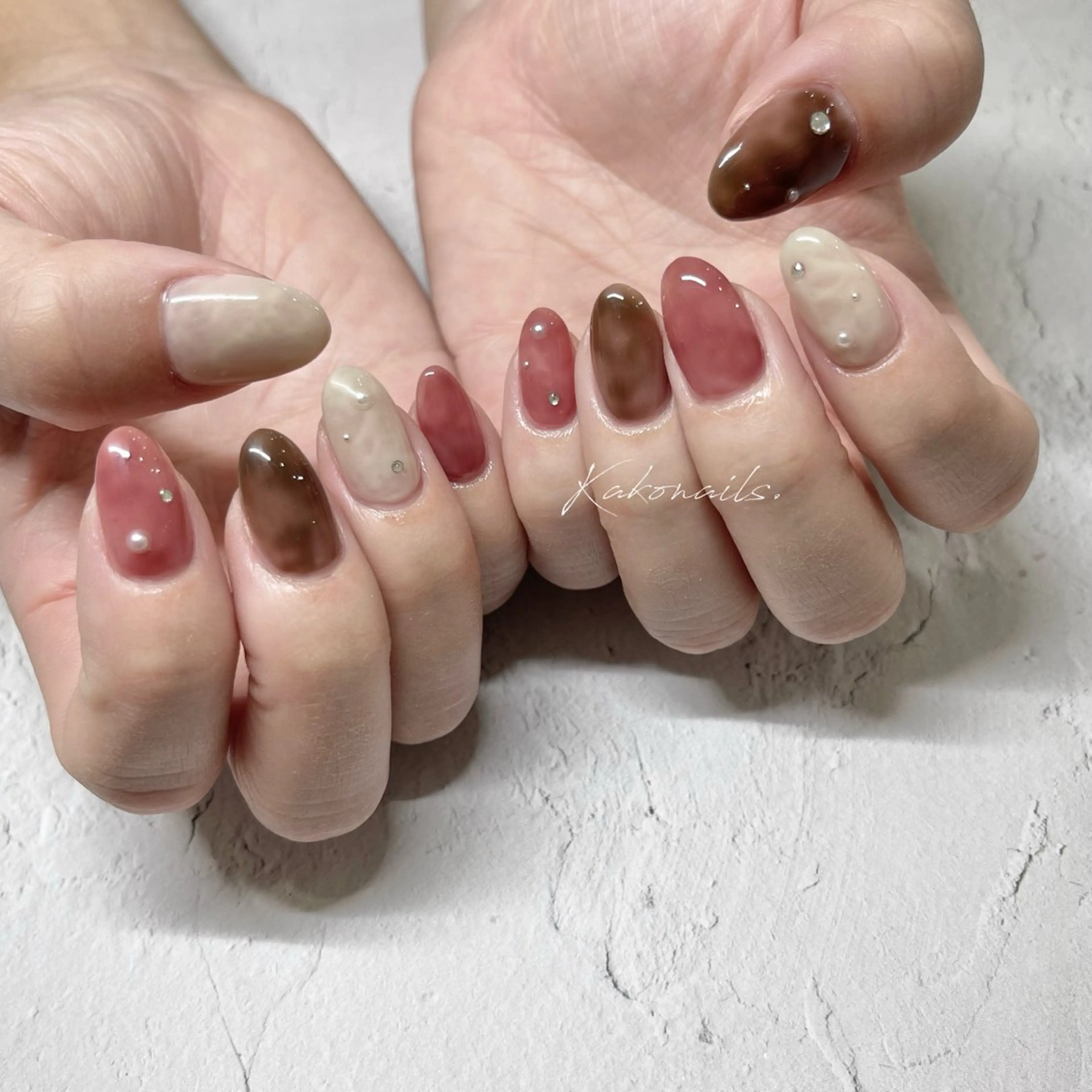 ネイル ハンドネイル フットネイル KAKO momo京橋のネイルデザイン