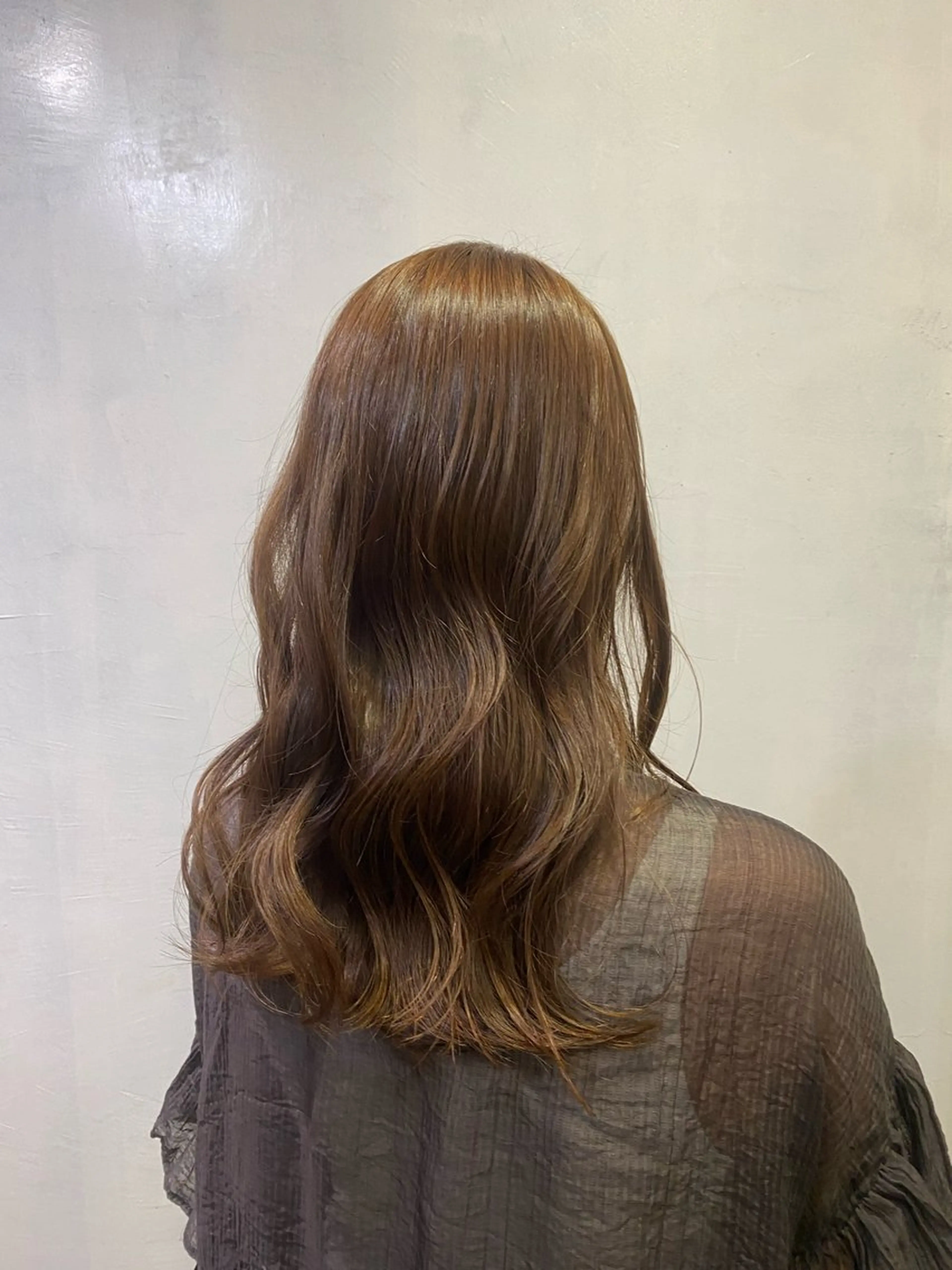 セミロング カラー カット ヘアカラー トリートメント 髪質改善特化🥣🫧 天神美容室のヘアスタイル