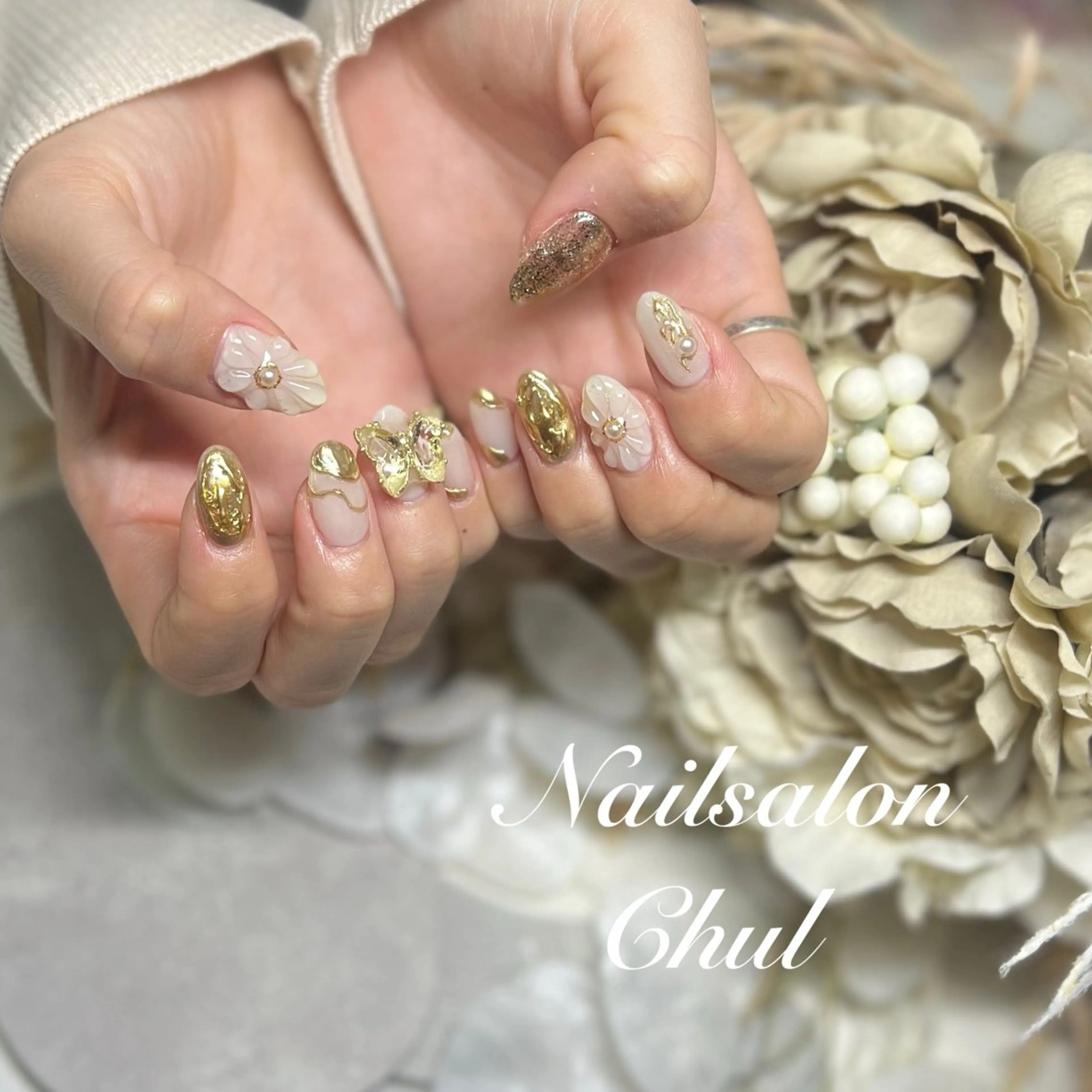 ネイル 春ネイル ハンドネイル ネイルサロン チュルのネイルデザイン