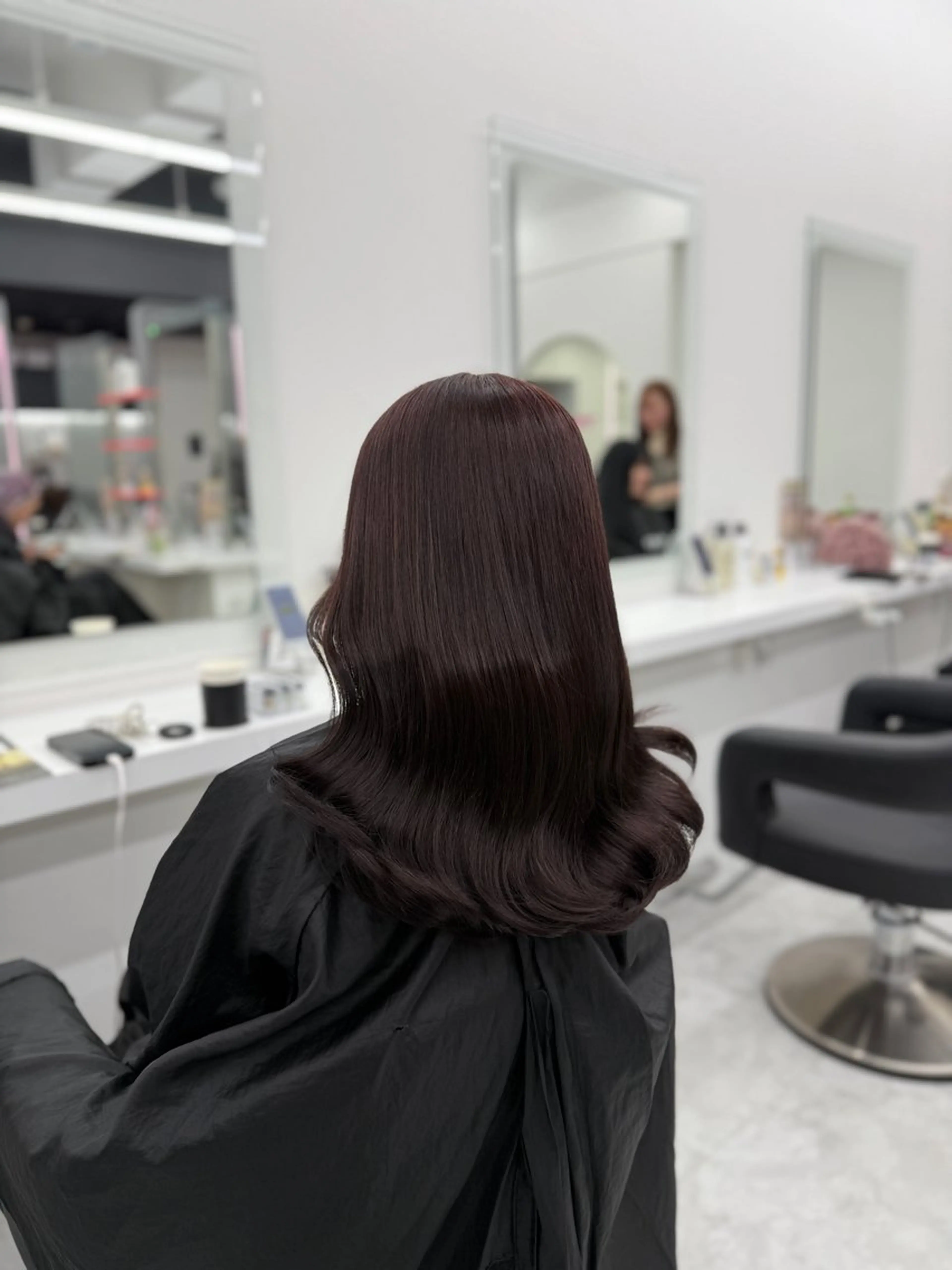 セミロング カラー ヘアアレンジ ベージュカラー ラベンダーカラー ラベンダーベージュ ヘアカラー トリートメント ヘアセット 🎀Girly艶髪カ ラー🎀Harukaのヘアスタイル