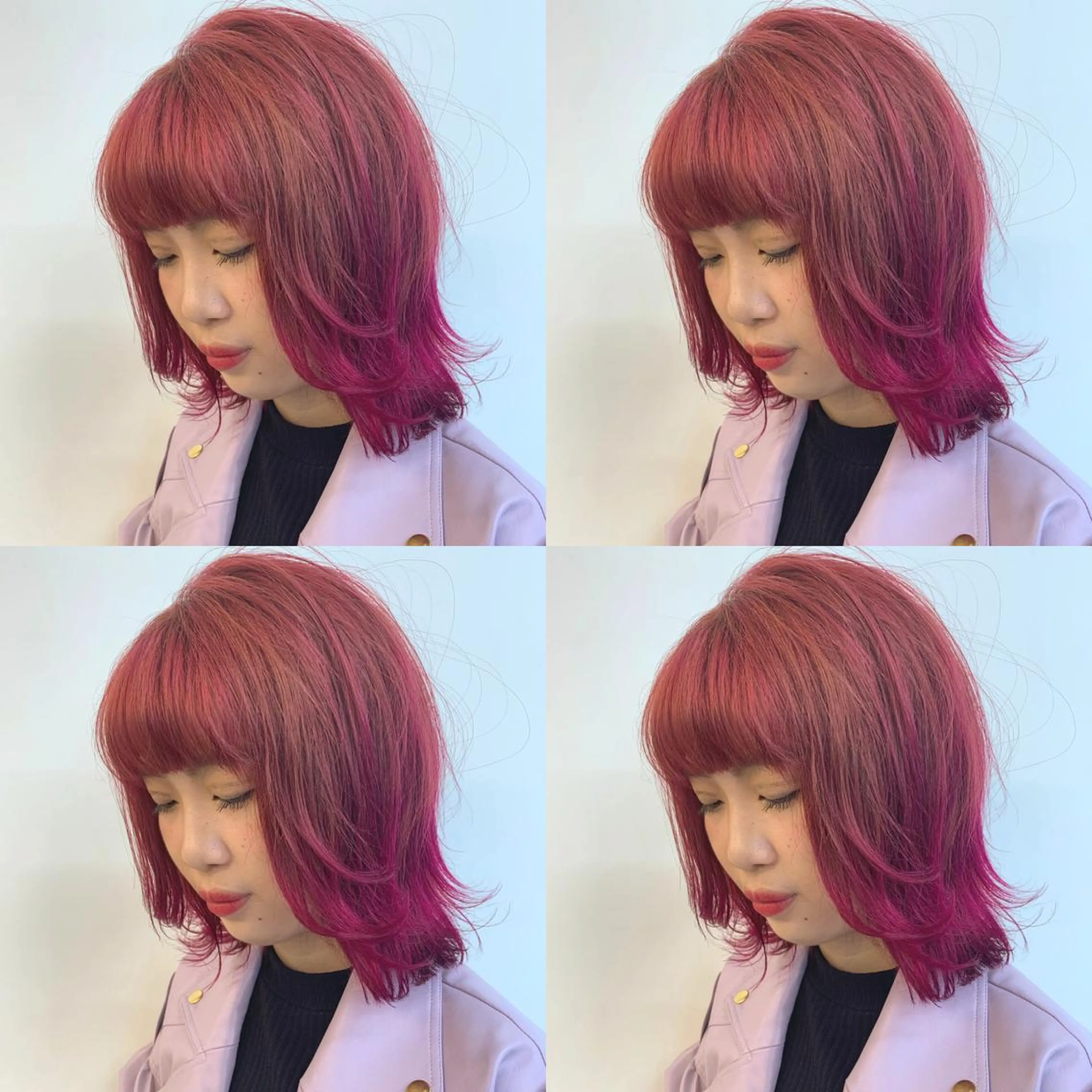 ショート カット ヘアカラー トリートメント 透明感/オリーブ/ グレージュ/YUKAのヘアスタイル