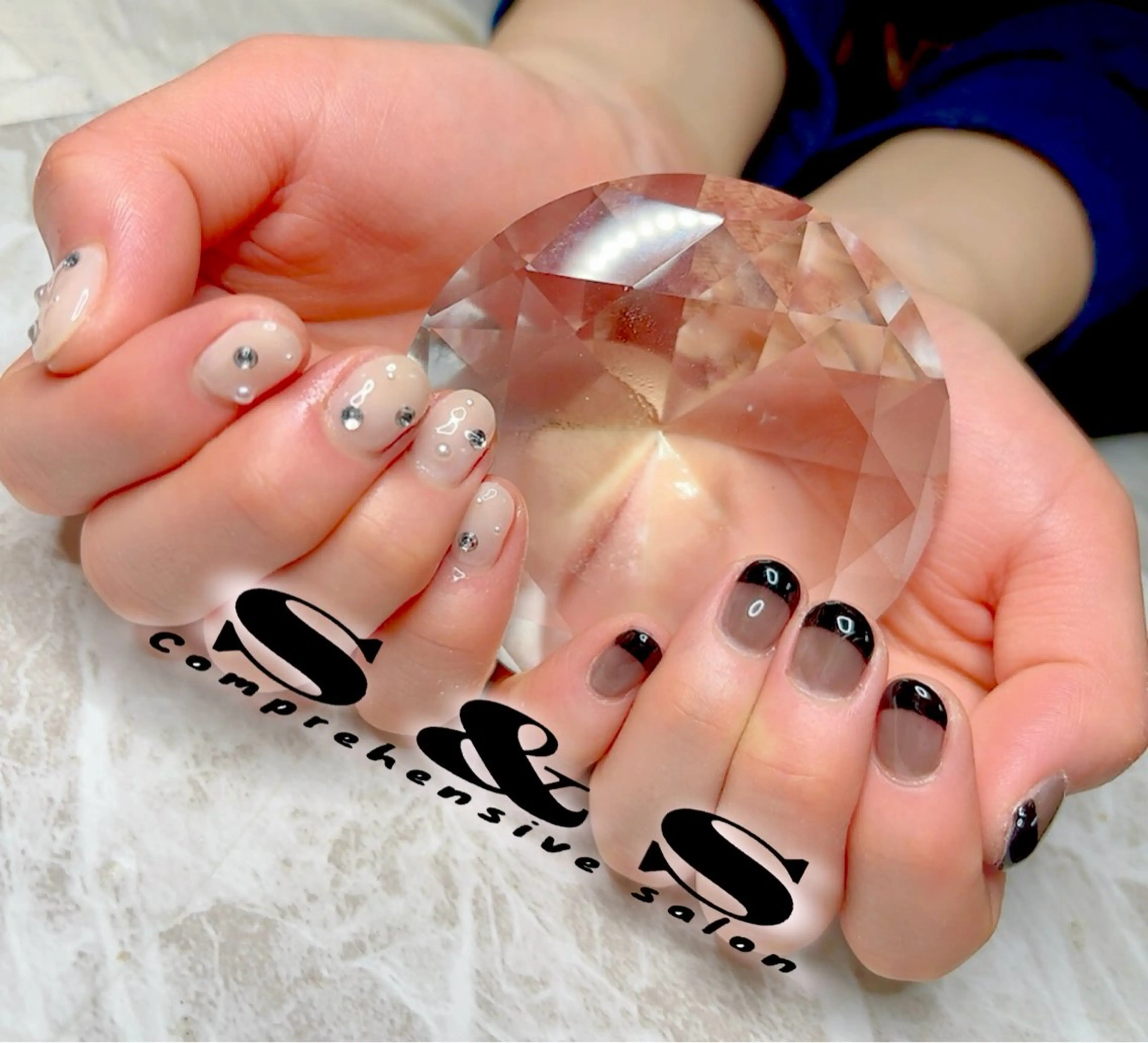 ネイル 長さ出し メンズネイル 持ち込み ショートネイル S&S 村田小百合のネイルデザイン