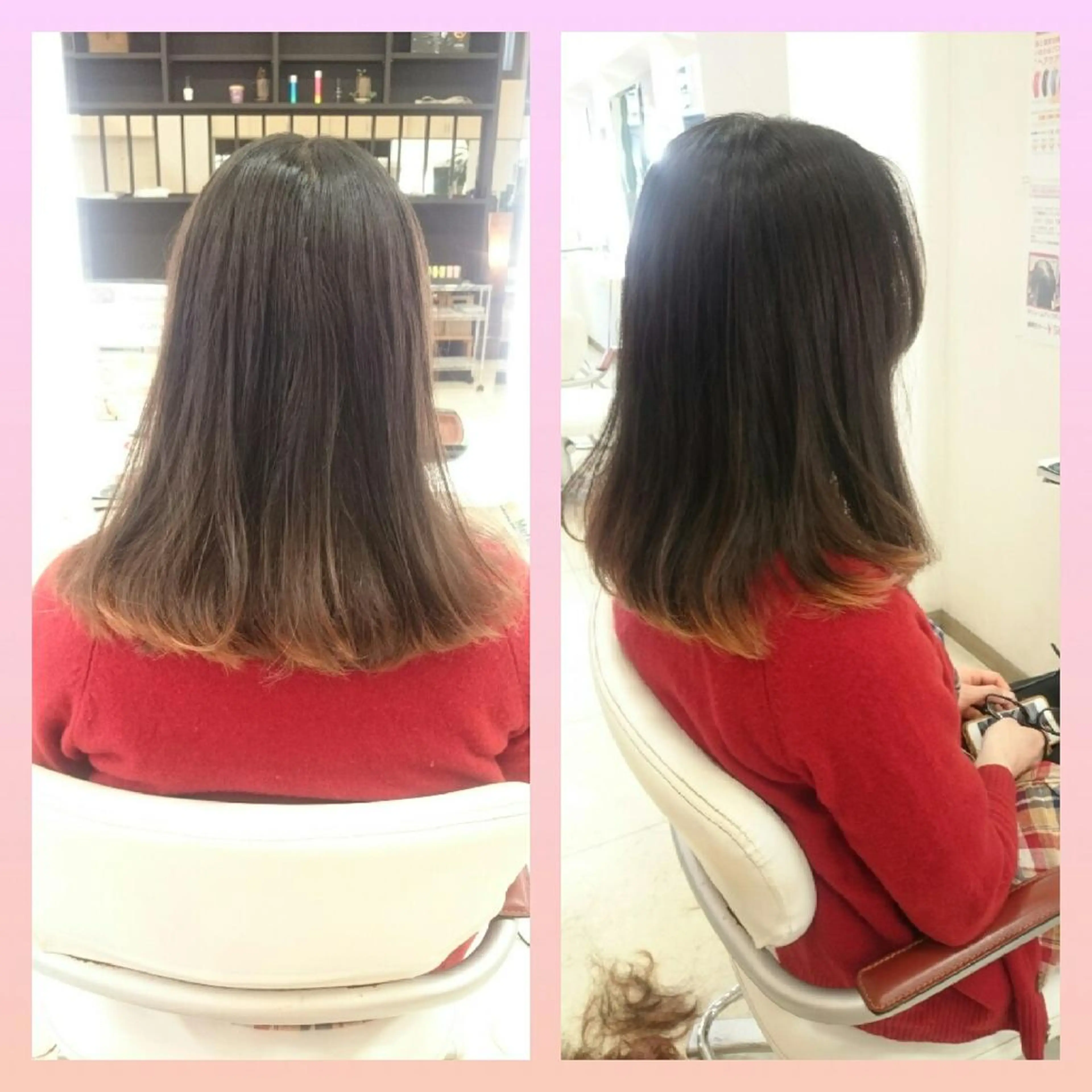 セミロング キンジョウ エナミのヘアスタイル