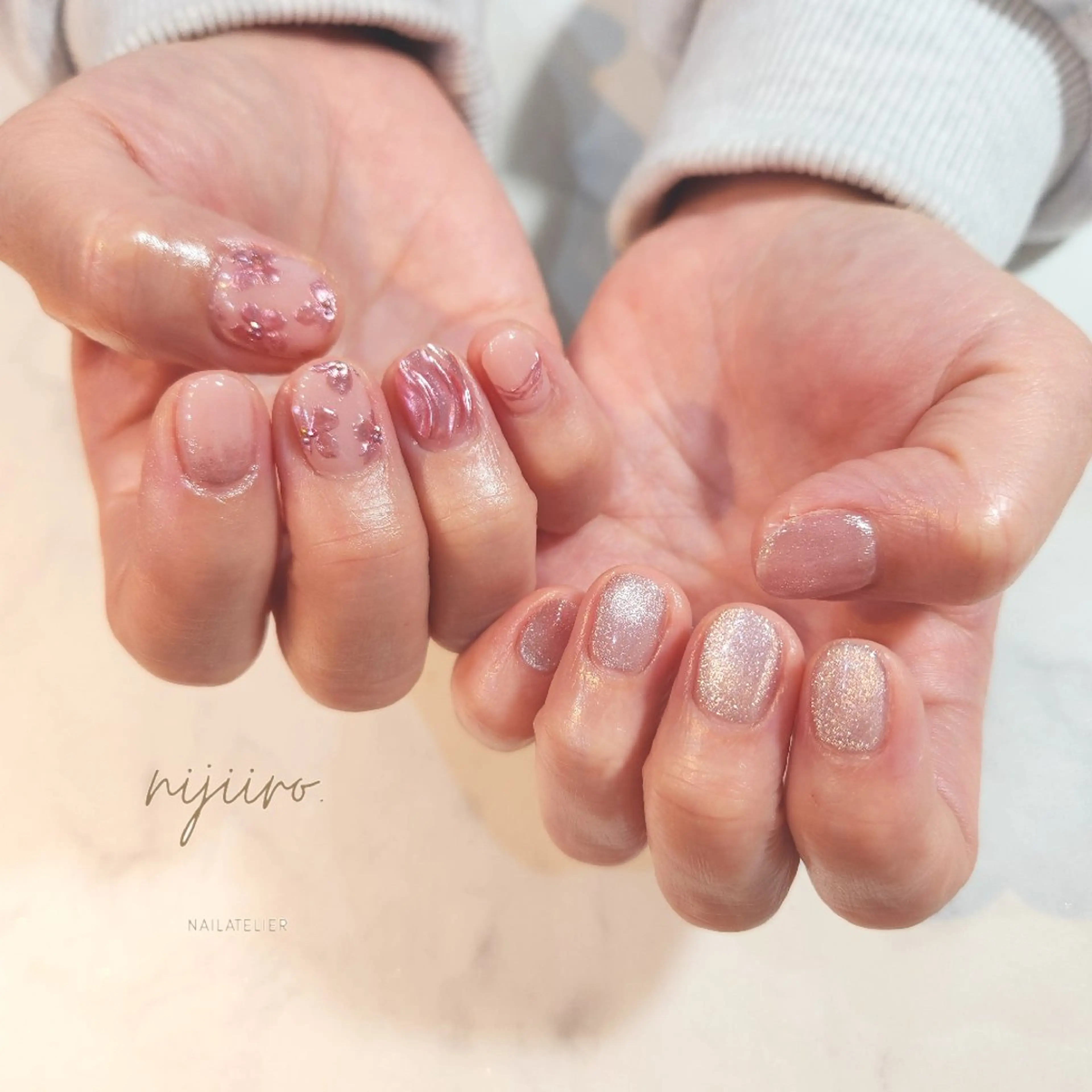 ネイル ハンドネイル nailatelier nijiiro.所属・nijiiro🌈 サトウのネイルデザイン