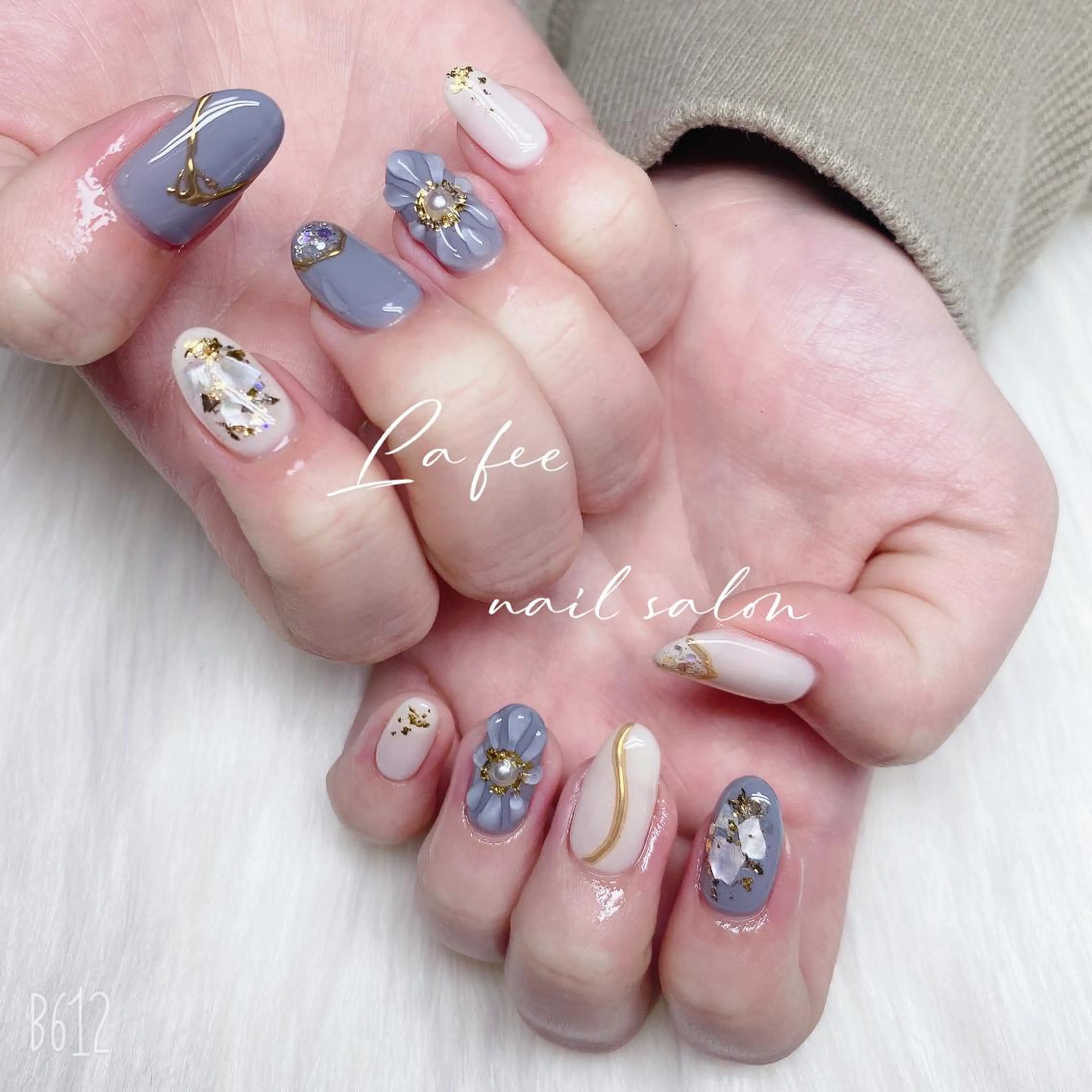 カラー ネイル ハンドネイル ハンドケア La feeのネイルデザイン