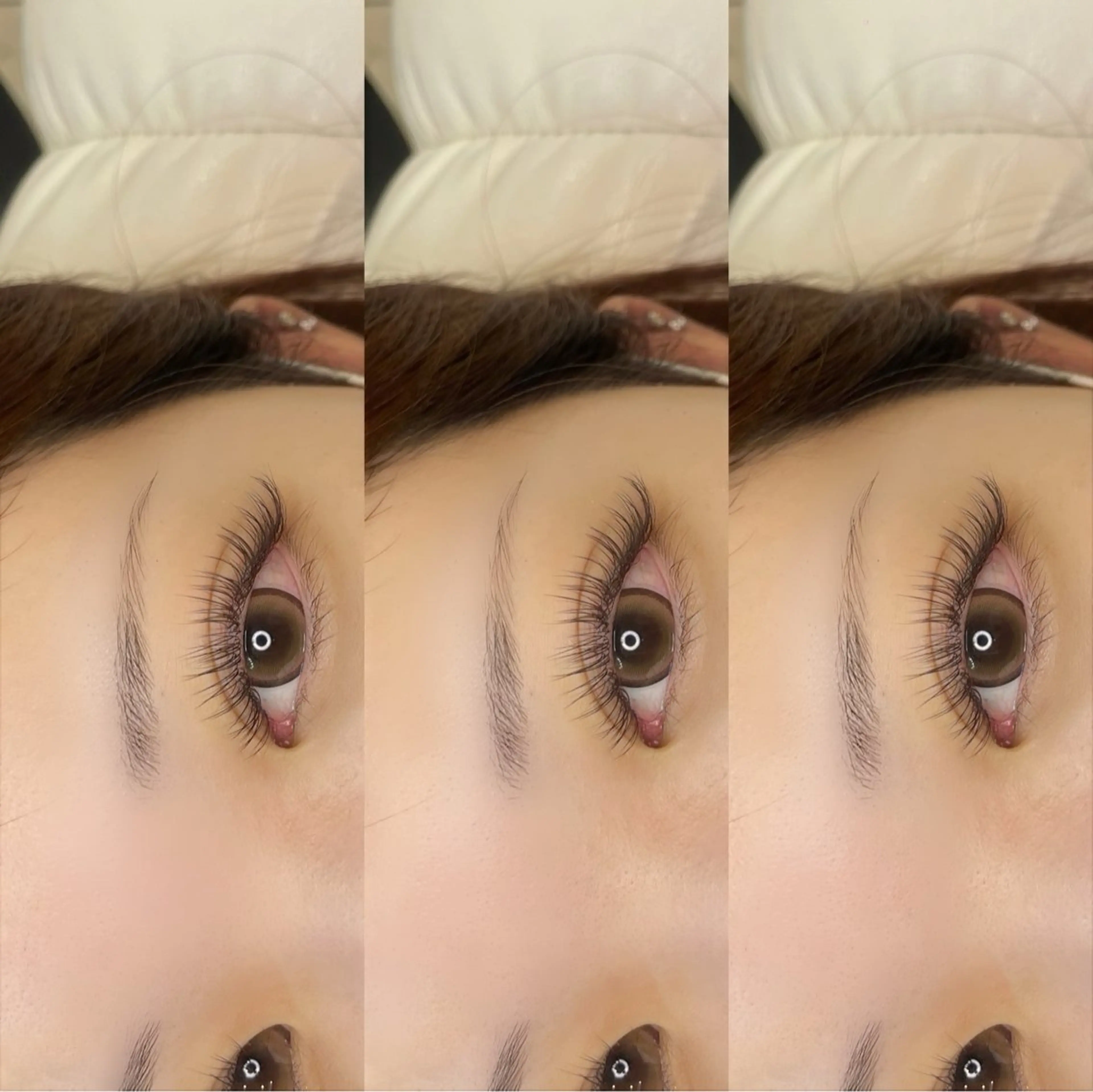 【当店・他店シングルラッシュオフ無料】フラットラッシュ120本¥5500【カラーもあります🩵】の写真