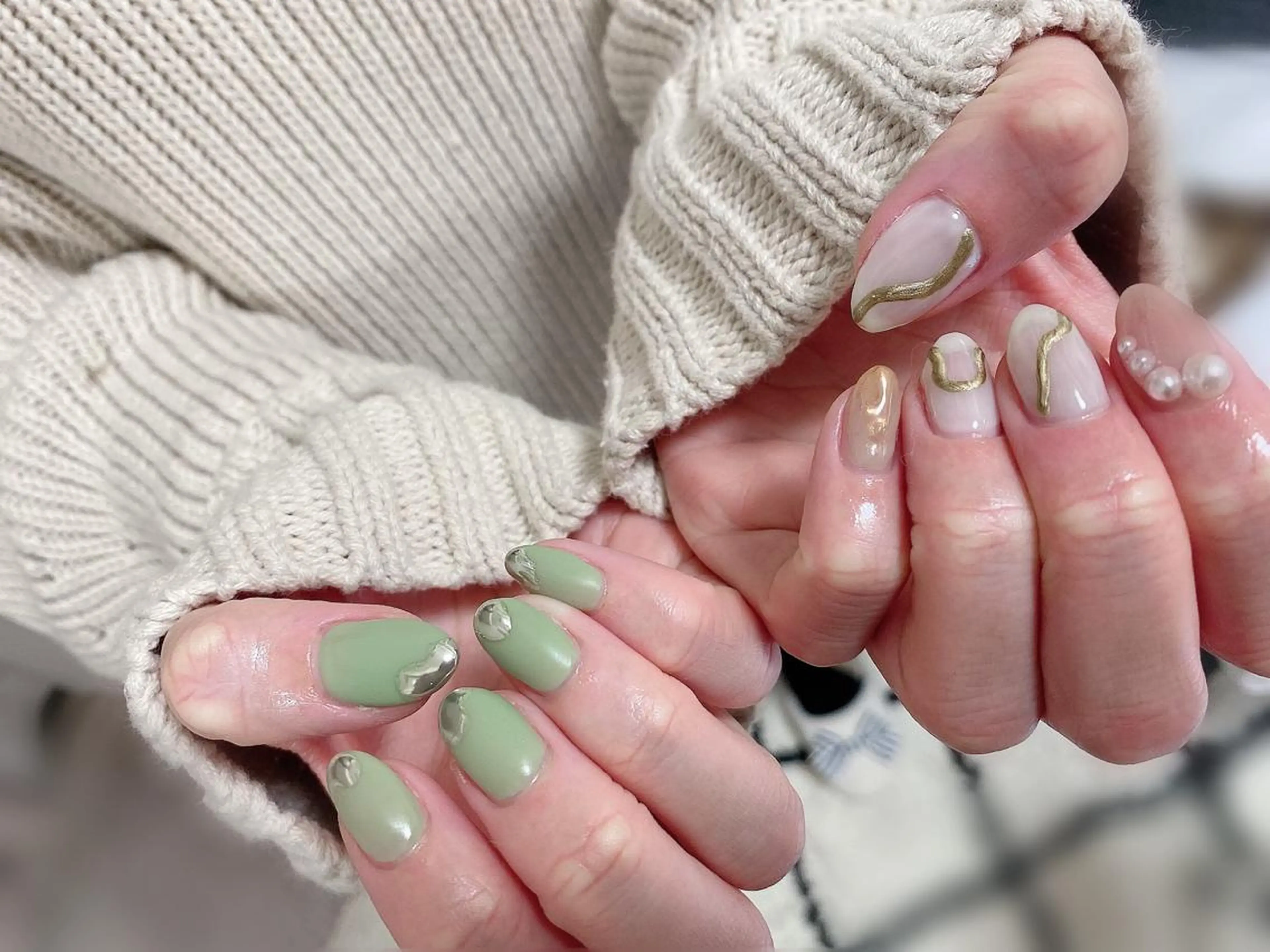 ネイル ピスタチオネイル private salon NIKOのネイルデザイン