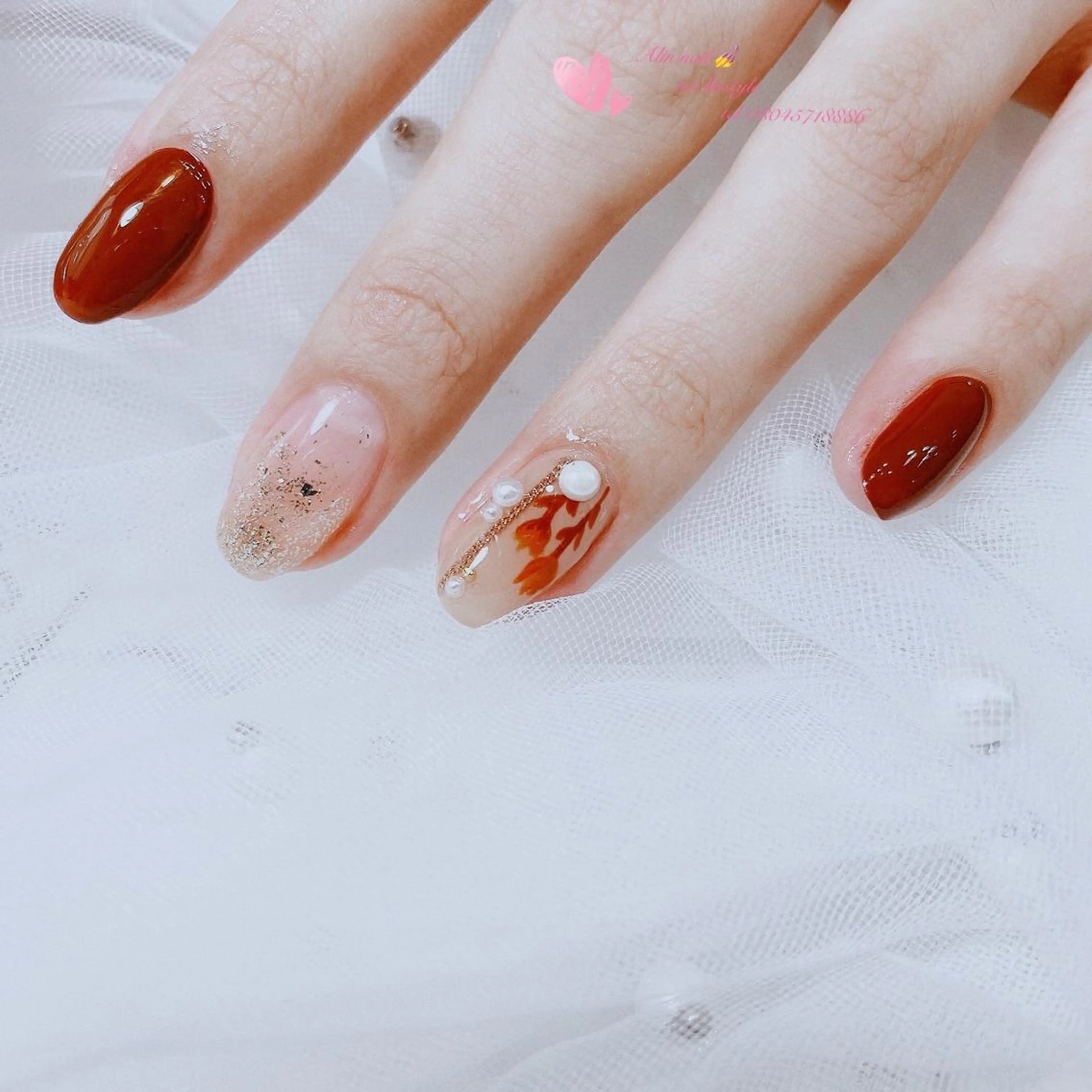 ネイル アートネイル 持ち込み シンプルネイル ネイルサロン 9Carats神田のネイルデザイン