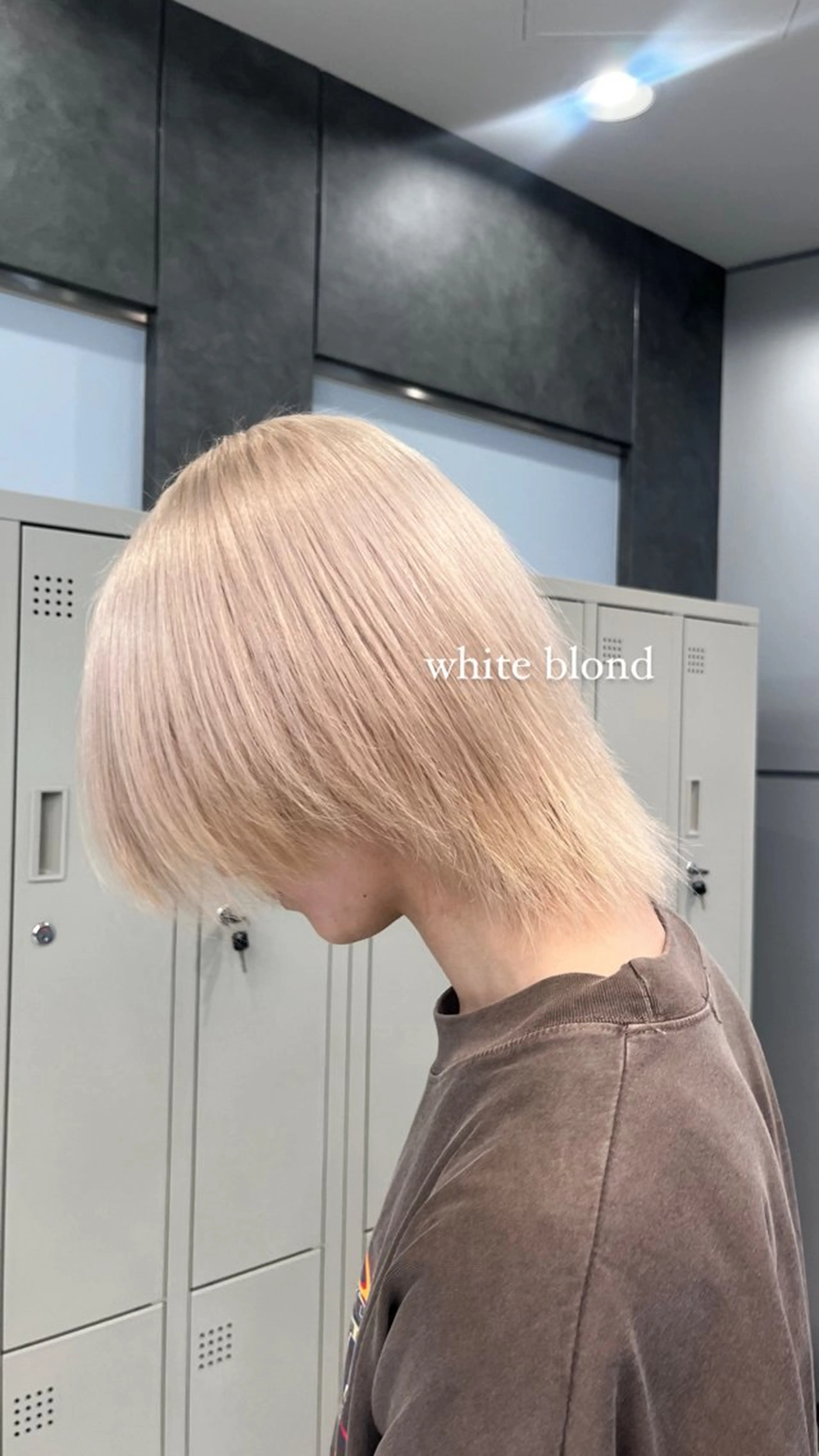 ショート カラー ヘアアレンジ メンズ ブロンド ホワイトブロンド ハイトーン/透明感 髪質改善/rinaのヘアスタイル