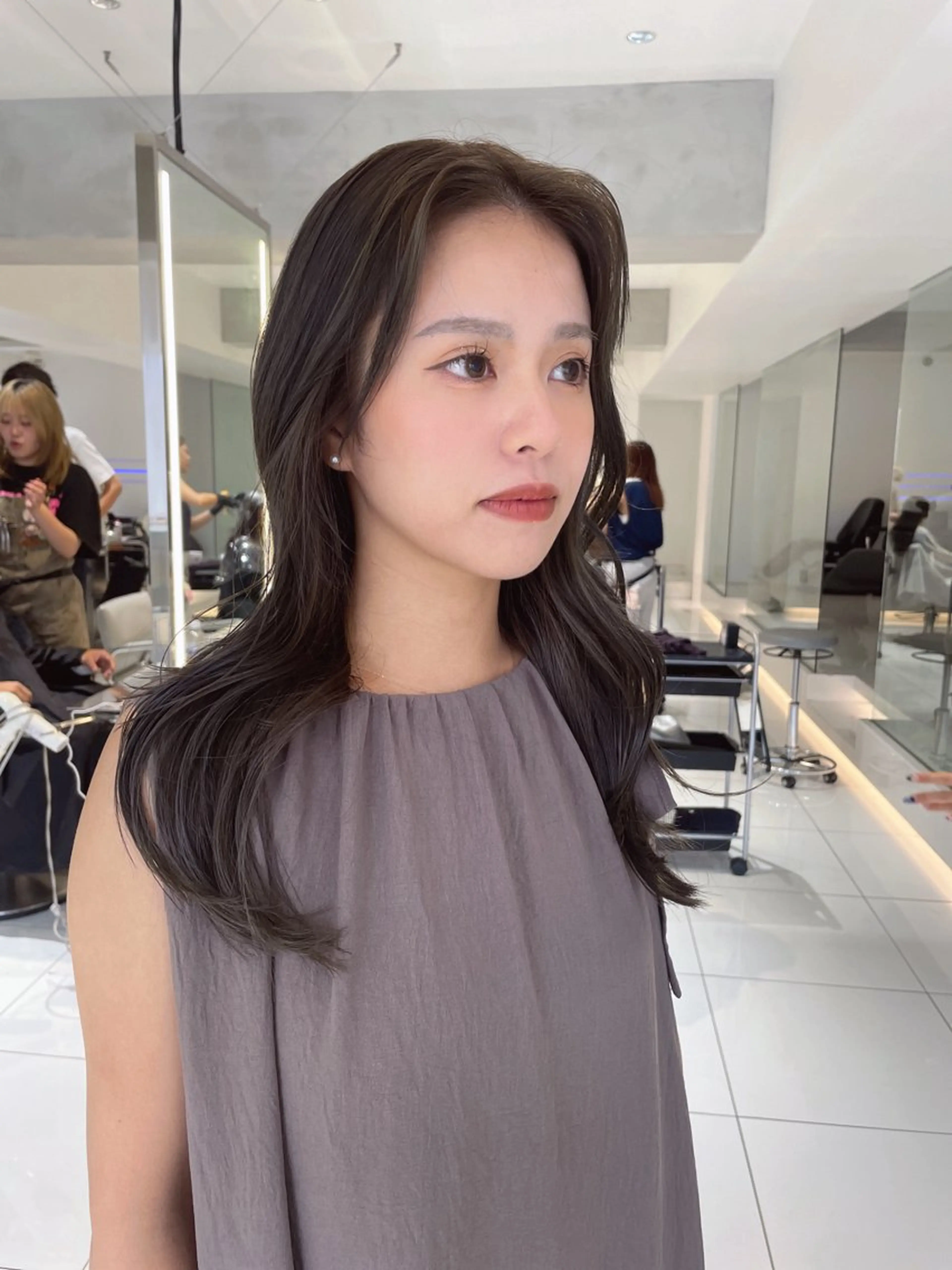 ロング カラー カット ヘアカラー ユイナ ★暖色/レイヤー★のヘアスタイル