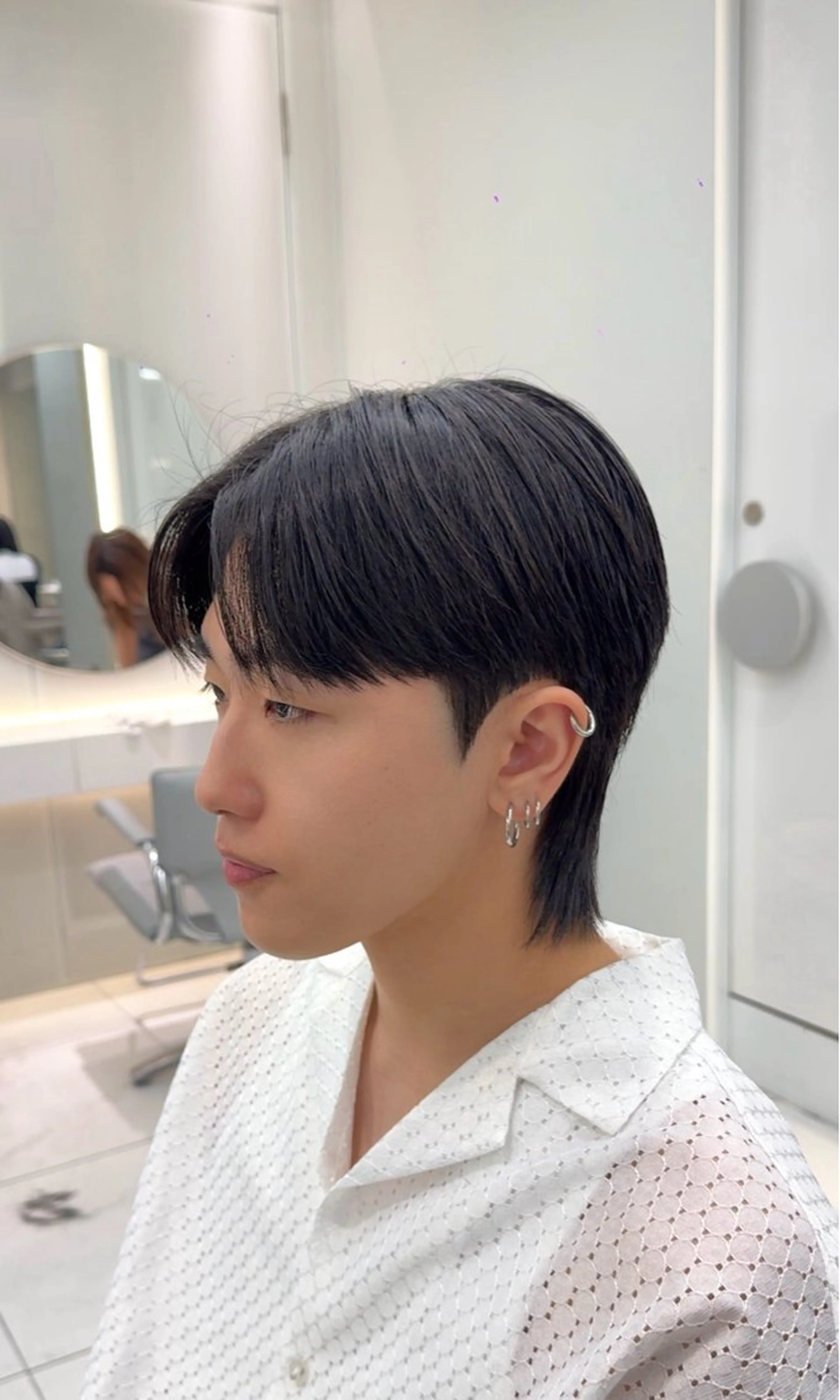 メンズ メンズ韓国風 メンズウルフカット ウルフカット カット パーマ 縮毛矯正 メンズスタイル 🇰🇷パーマのヘアスタイル