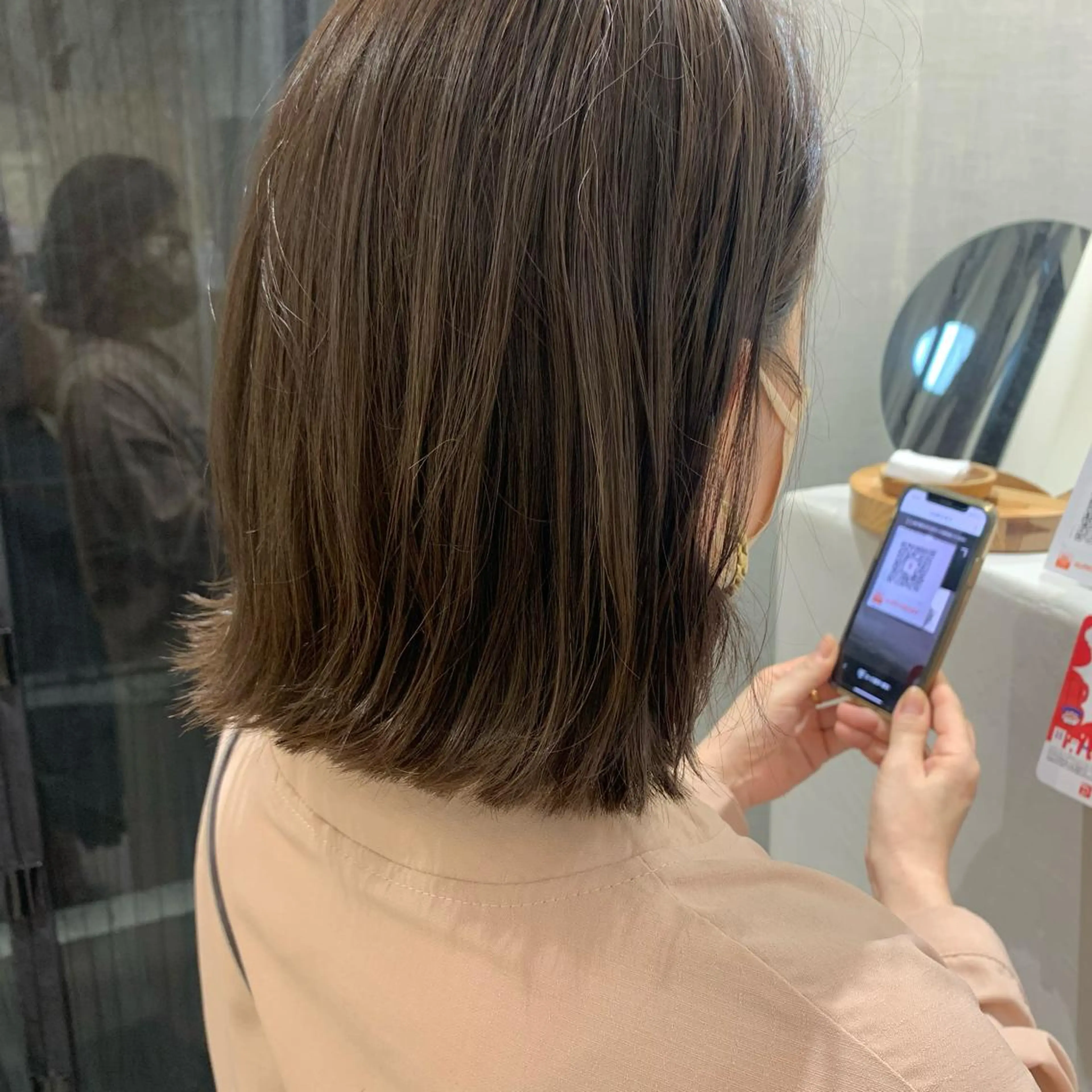 カラー ブラウンカラー モカブラウン カット ヘアカラー トリートメント ボブ/美髪矯正 /佐藤　奈巳のヘアスタイル