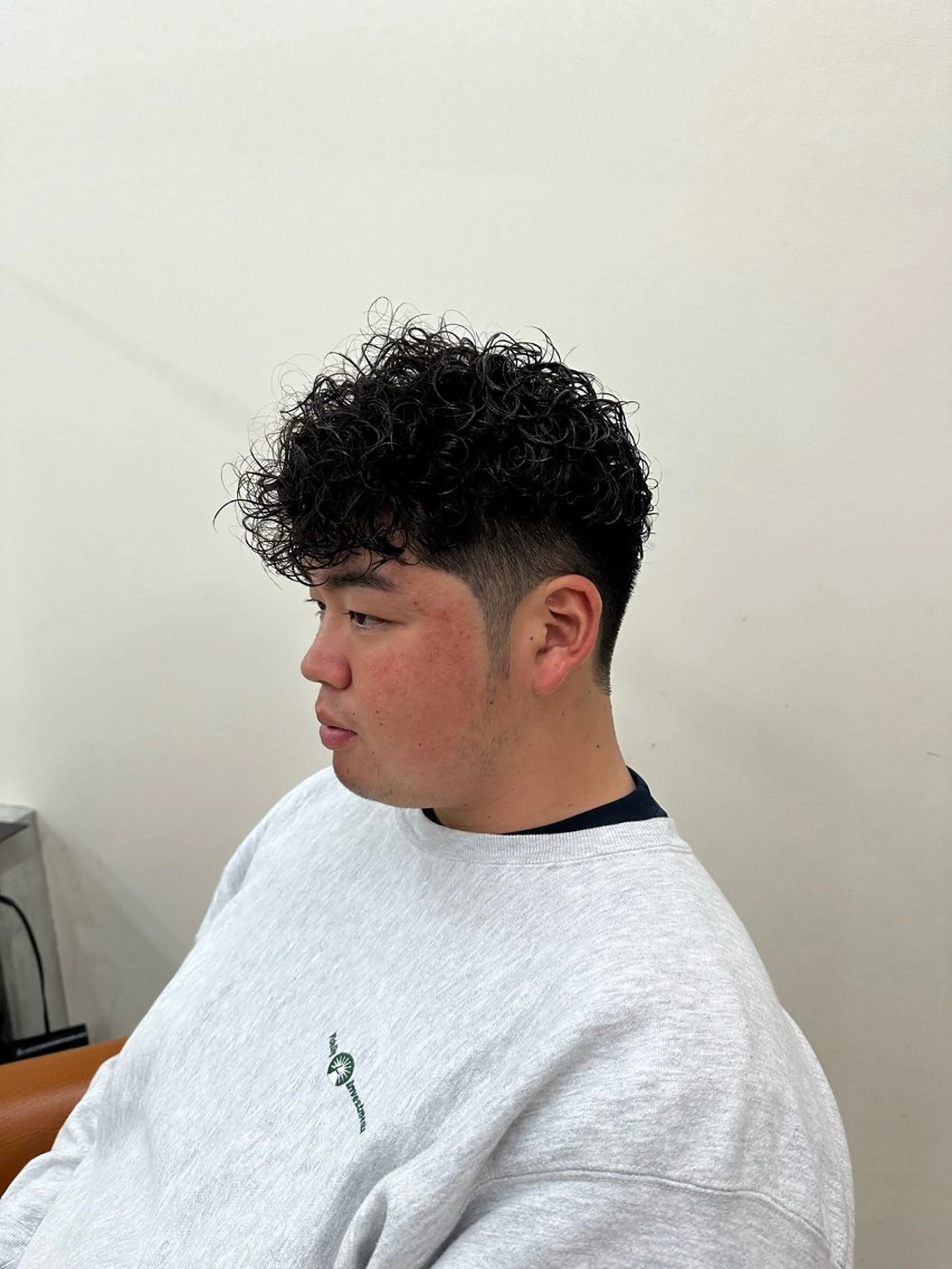 ショート パーマ メンズ スペインカール 京都駅メンズカット/ パーマ/Keigoのヘアスタイル