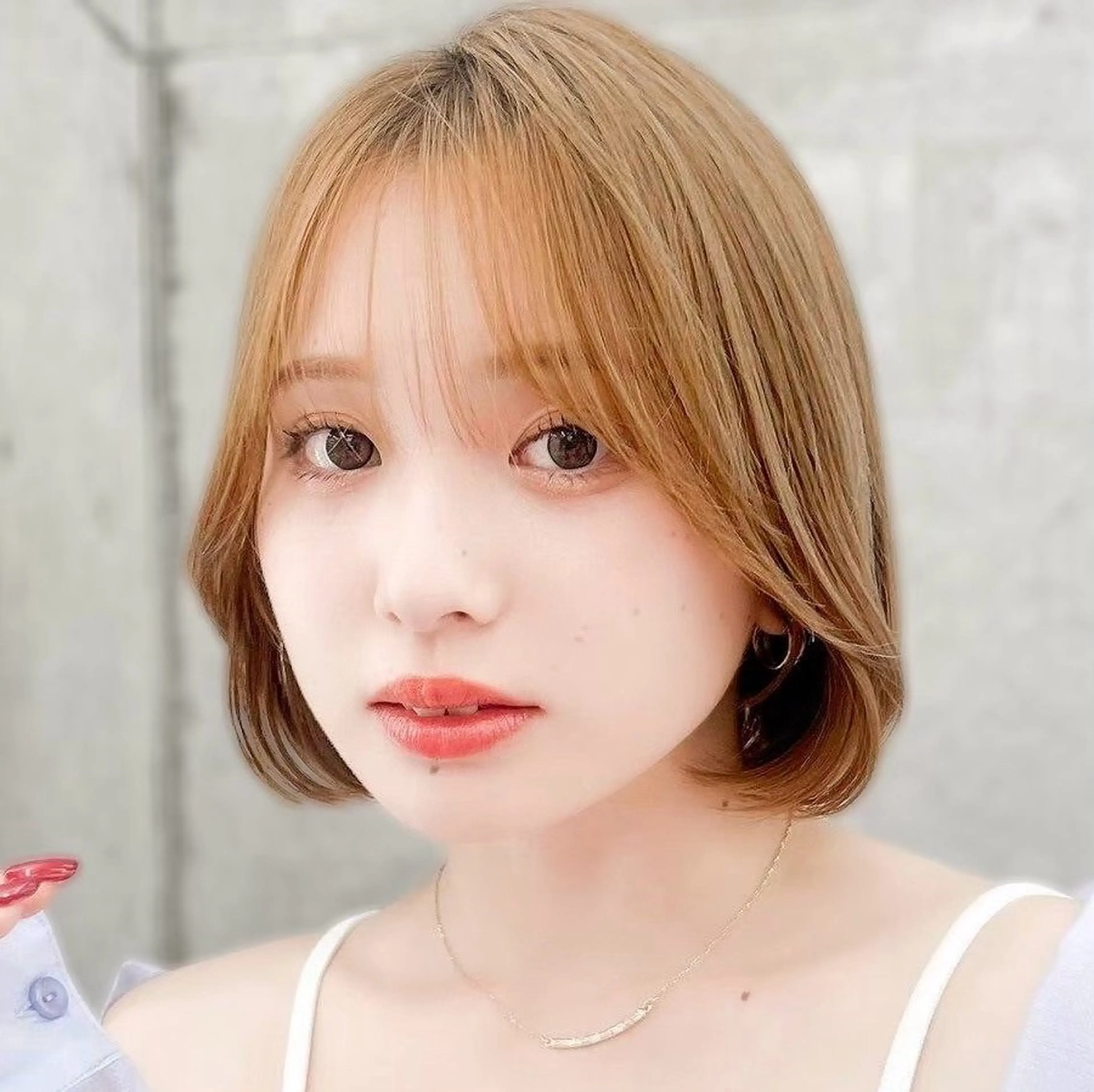 ミディアム ショート/レイヤー/ 縮毛矯正/ 渡邊莉玖のヘアスタイル