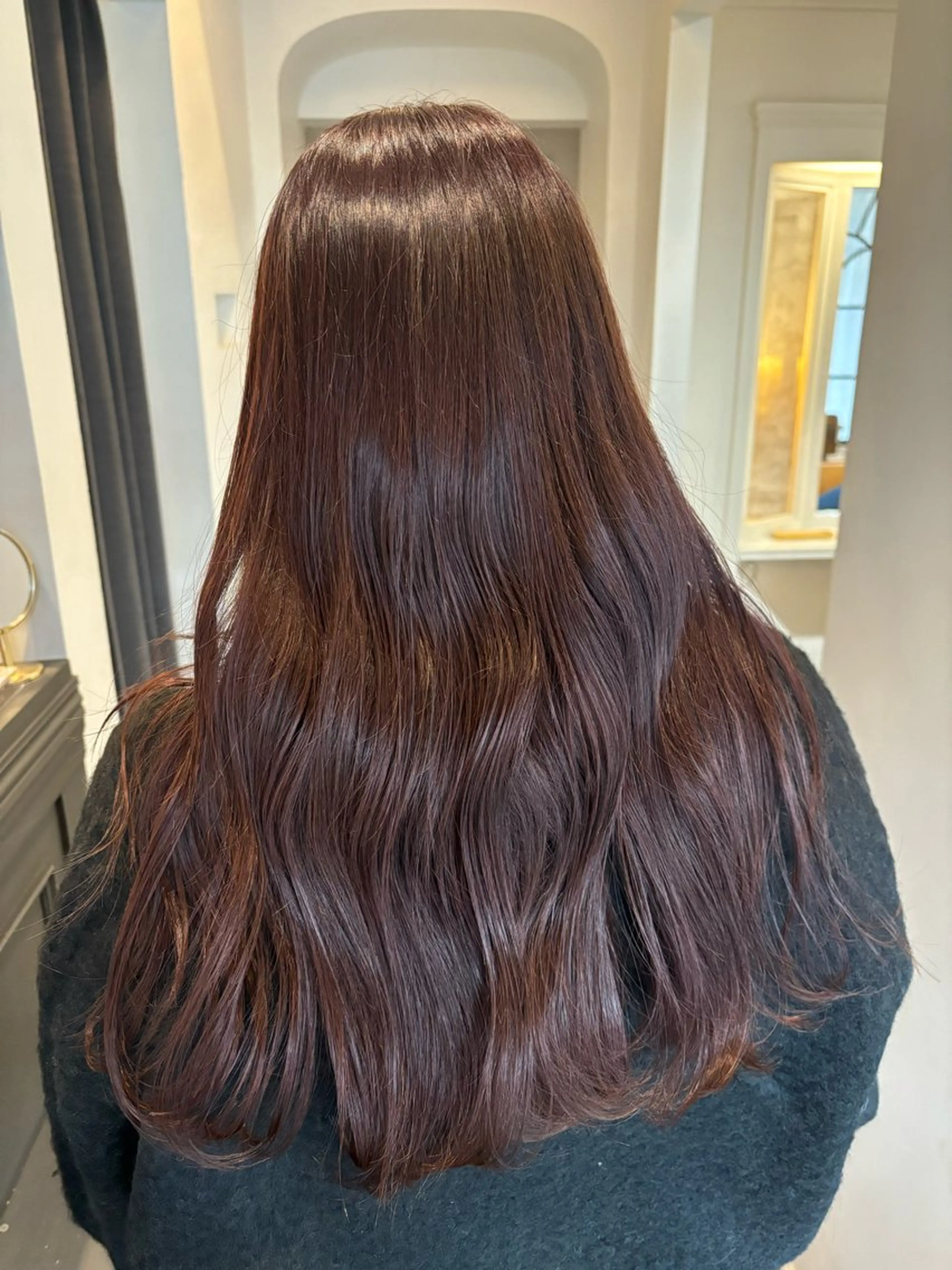 セミロング カット ヘアカラー トリートメント 透明感カラー🎀 tasty／makoのヘアスタイル