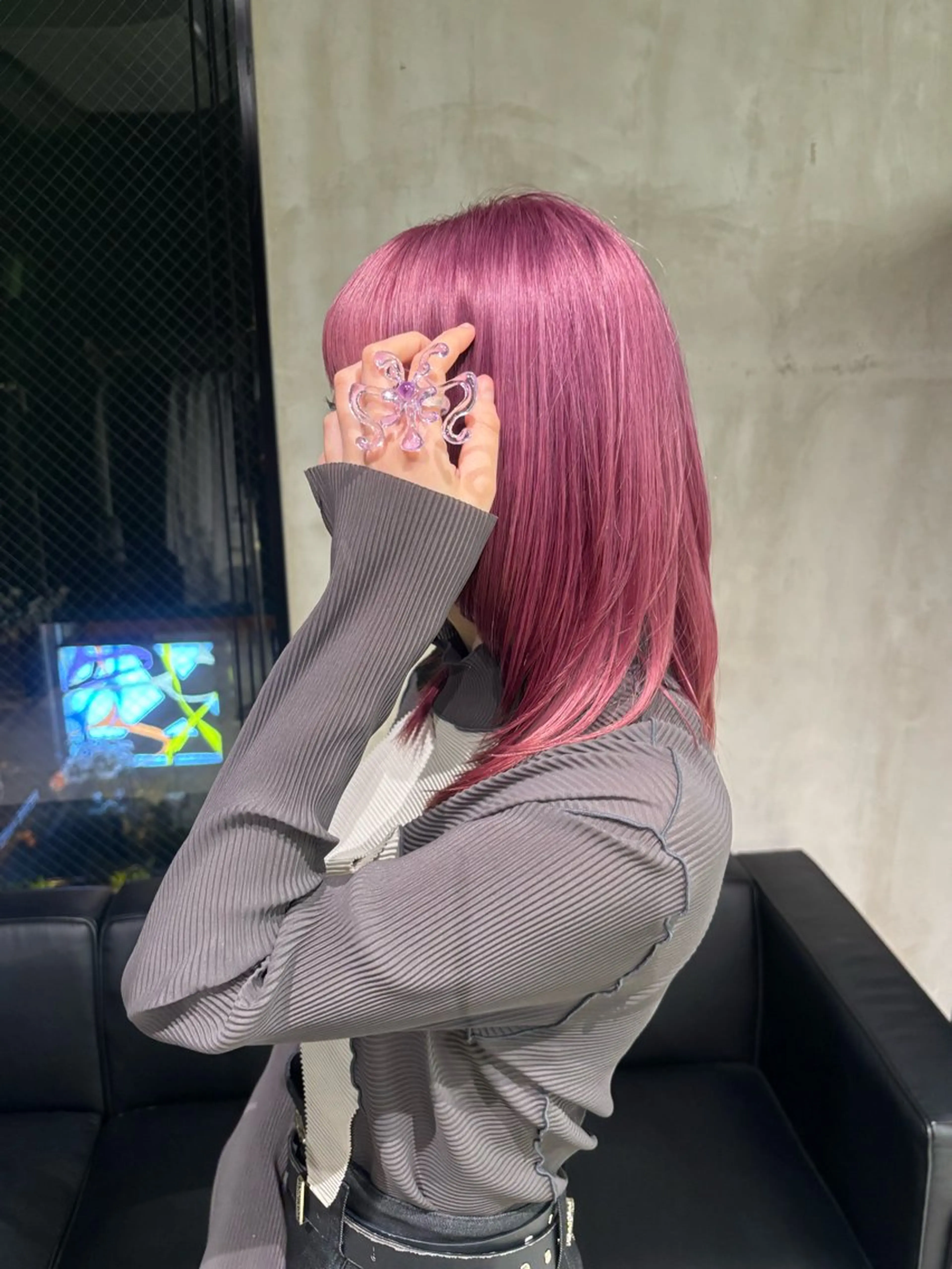 ロング ヘアカラー ハイトーン/ ハイライト真柚🍨のヘアスタイル