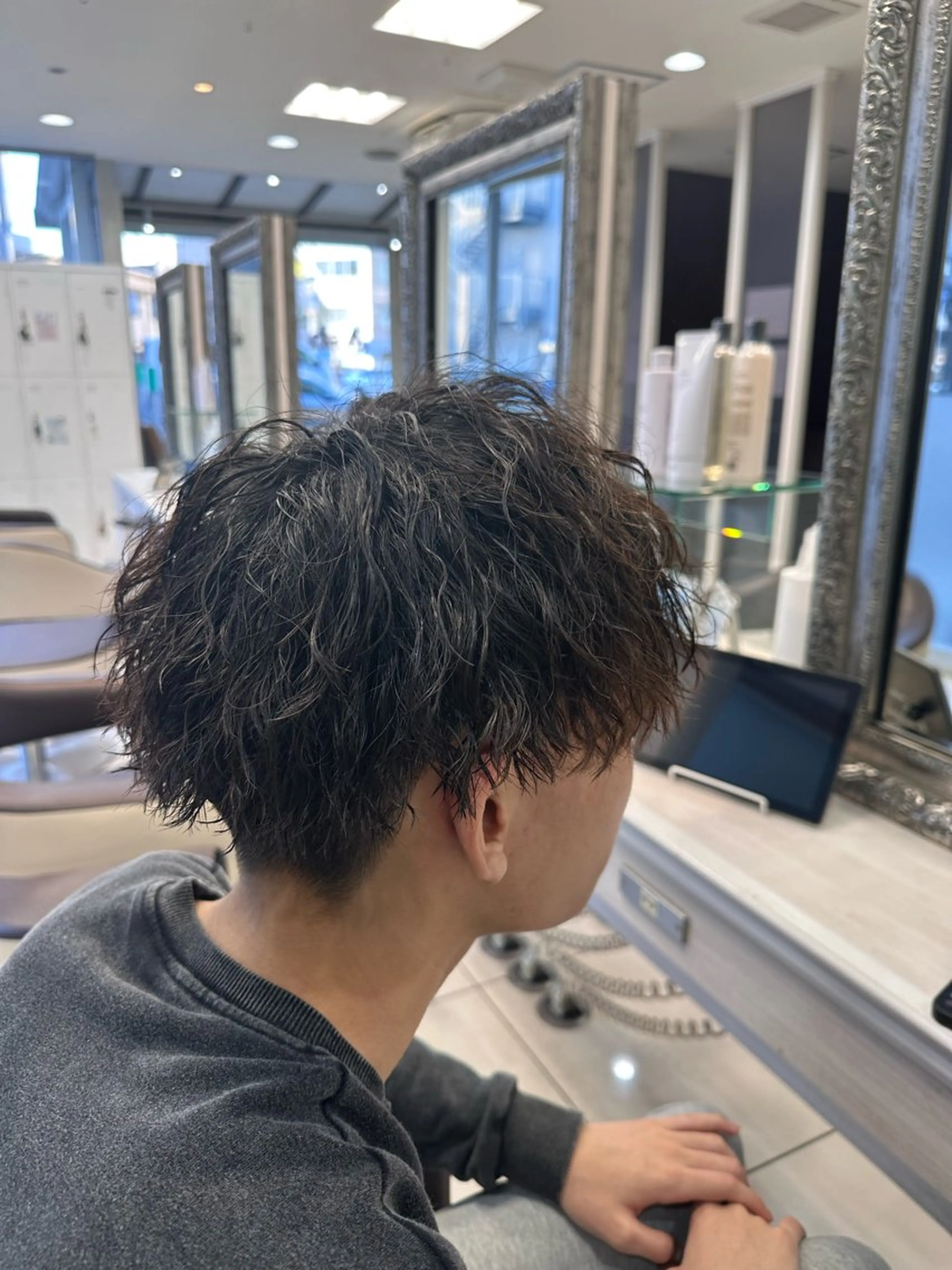 パーマ メンズ メンズパーマ カット パーマ トリートメント 炭木 一也のヘアスタイル