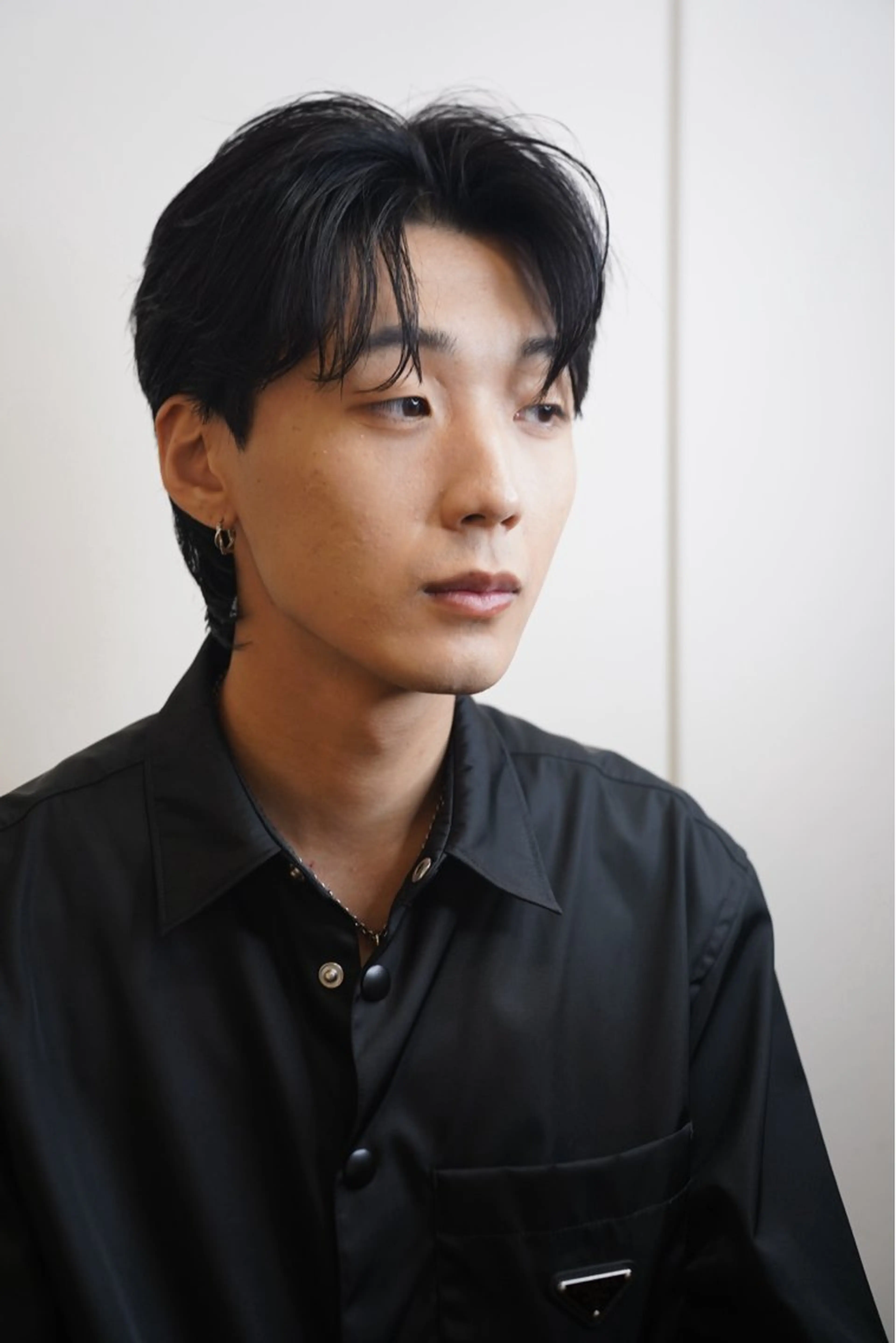 ショート メンズ センターパート フェザーパーマ メンズパーマ メリケンビューティーパーラー所属・MERICAN / JIROのヘアスタイル