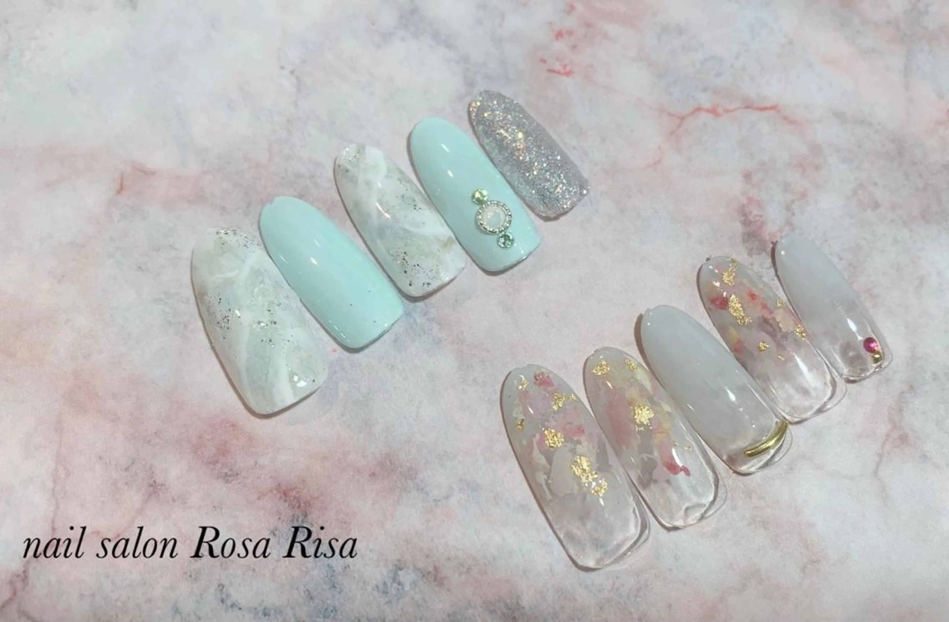 ネイル 春ネイル ネイルスタジオ シェイクユアハンズのネイルデザイン