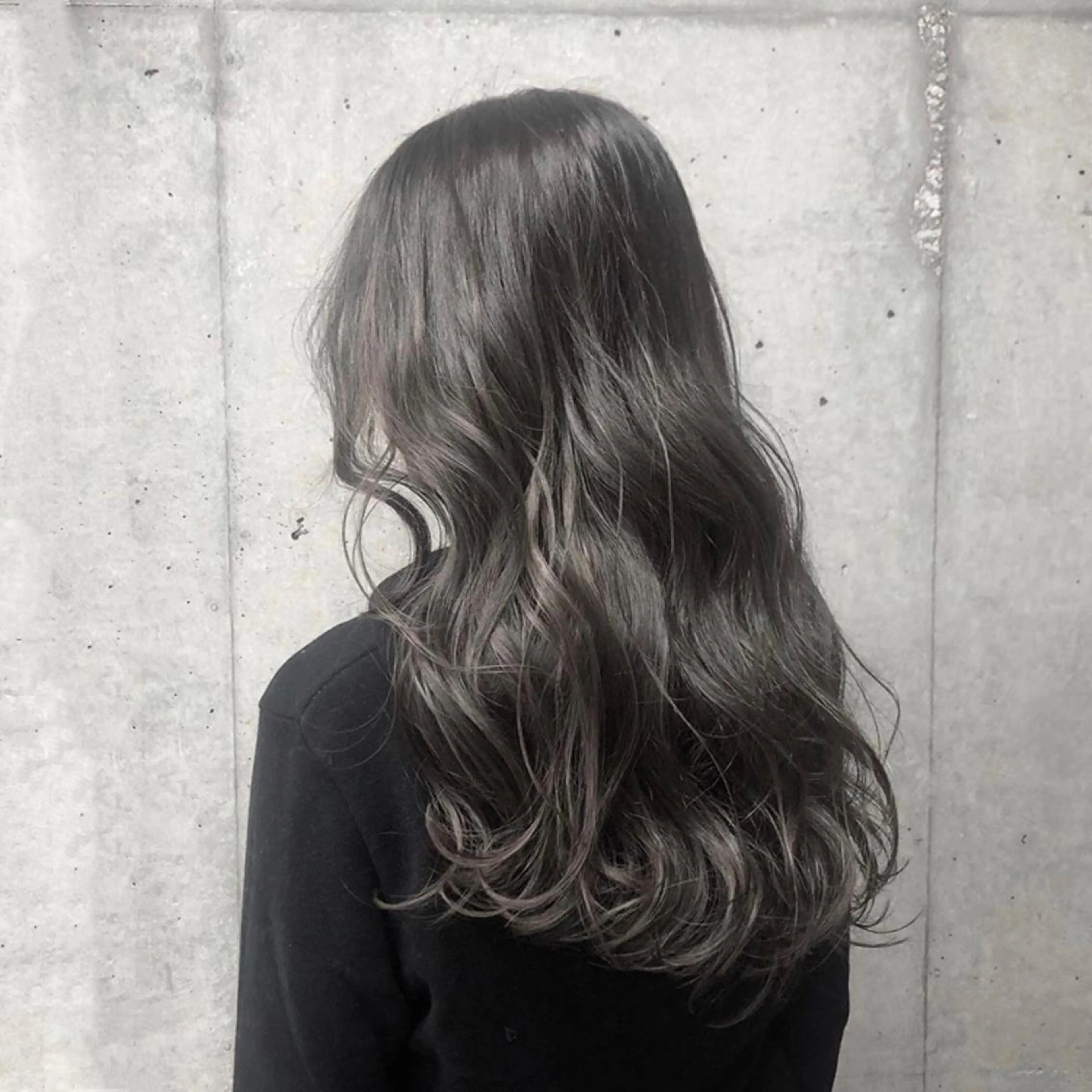 セミロング カラー 韓国レイヤーカット要 暗透カラー📓吉祥寺のヘアスタイル