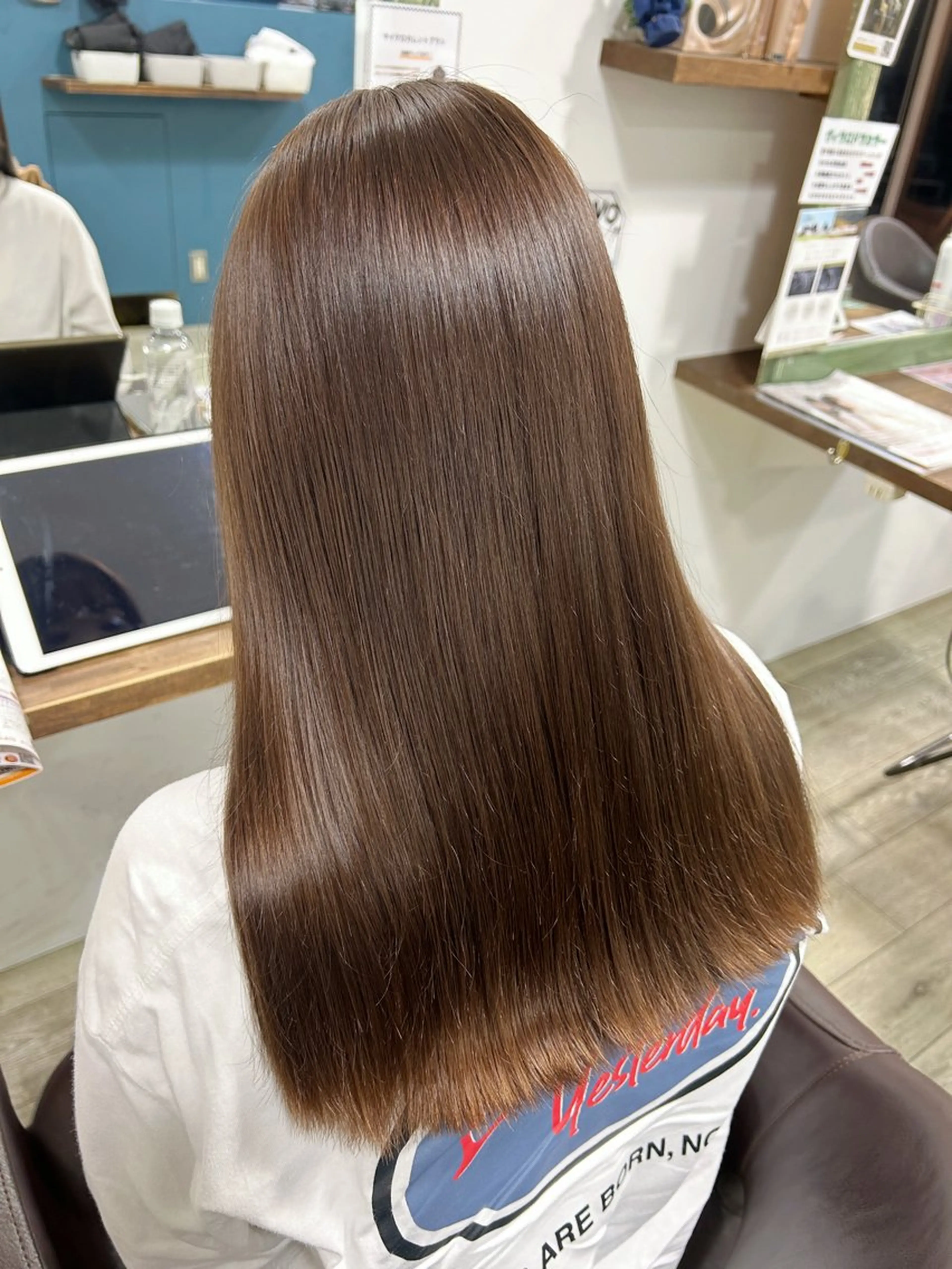 ロング カラー カット ヘアカラー トリートメント 拝頭　奈枝 Beretのヘアスタイル