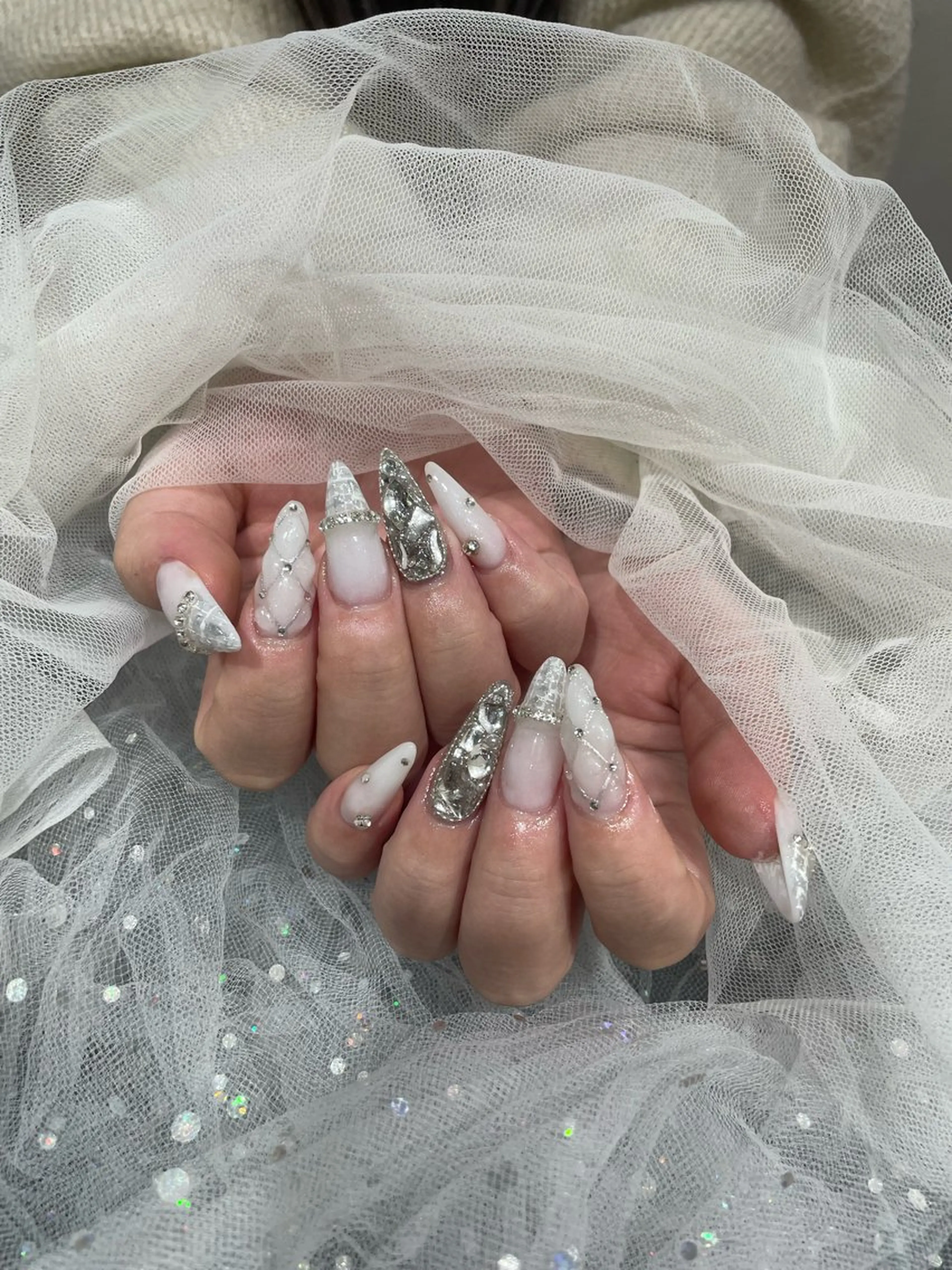 ネイル ツイードネイル ベスティオーラ所属・ベスティオーラ/小竹 花香のネイルデザイン