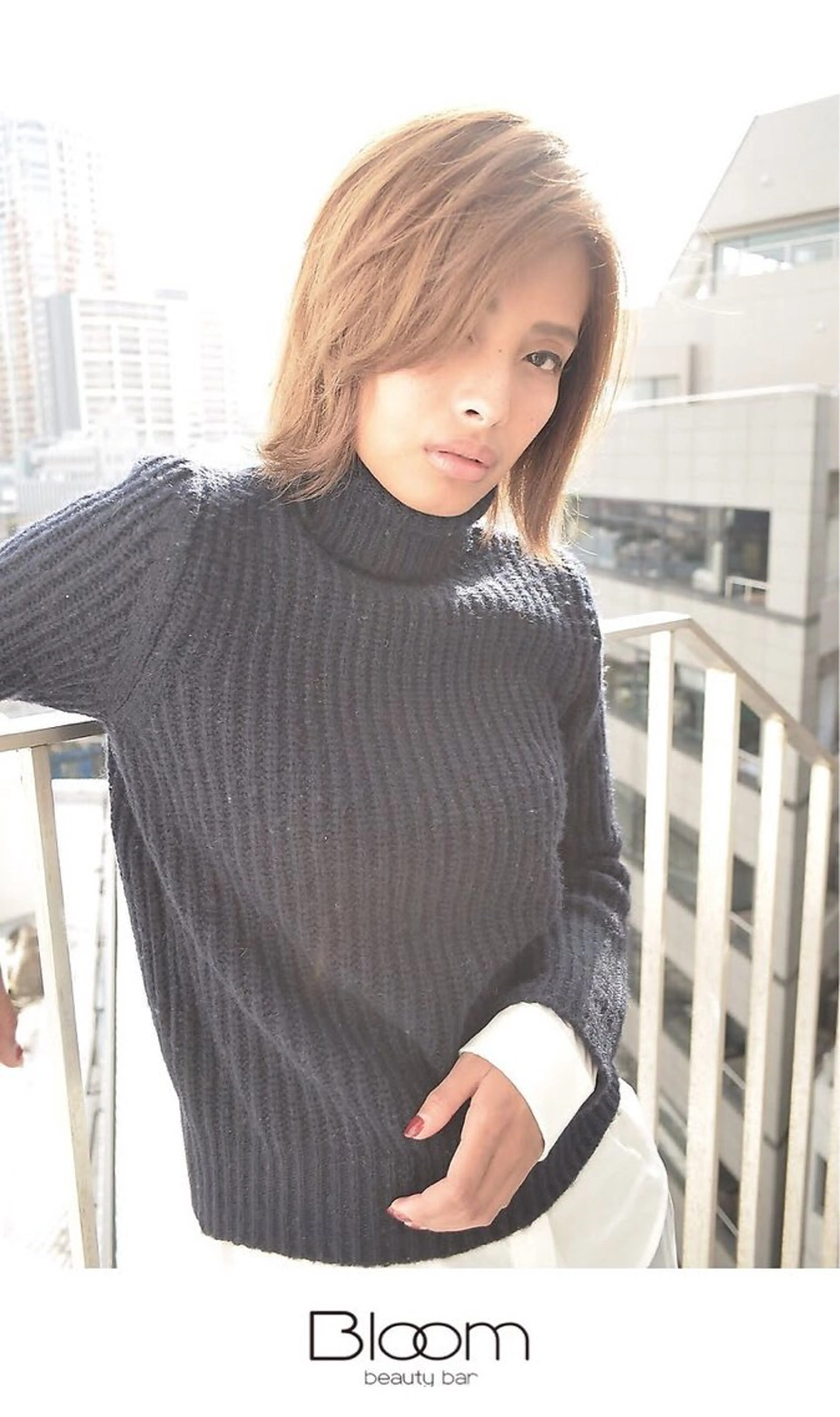 ミディアム Bloom beauty bar所属・小西 弘之［セミナー講師］のヘアスタイル