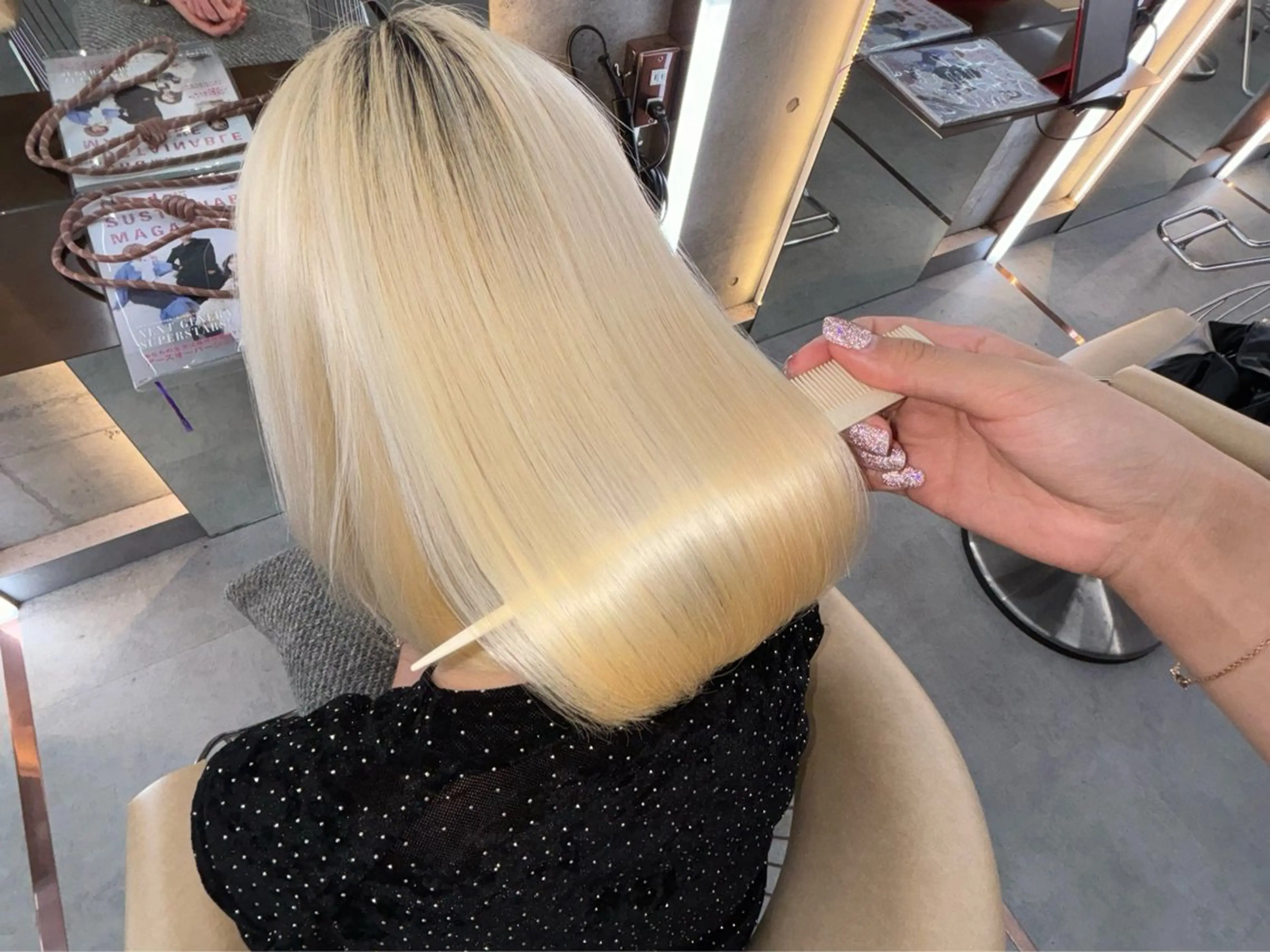 ミディアム 垢抜けトレンド レイヤー🩵廣戸楓のヘアスタイル