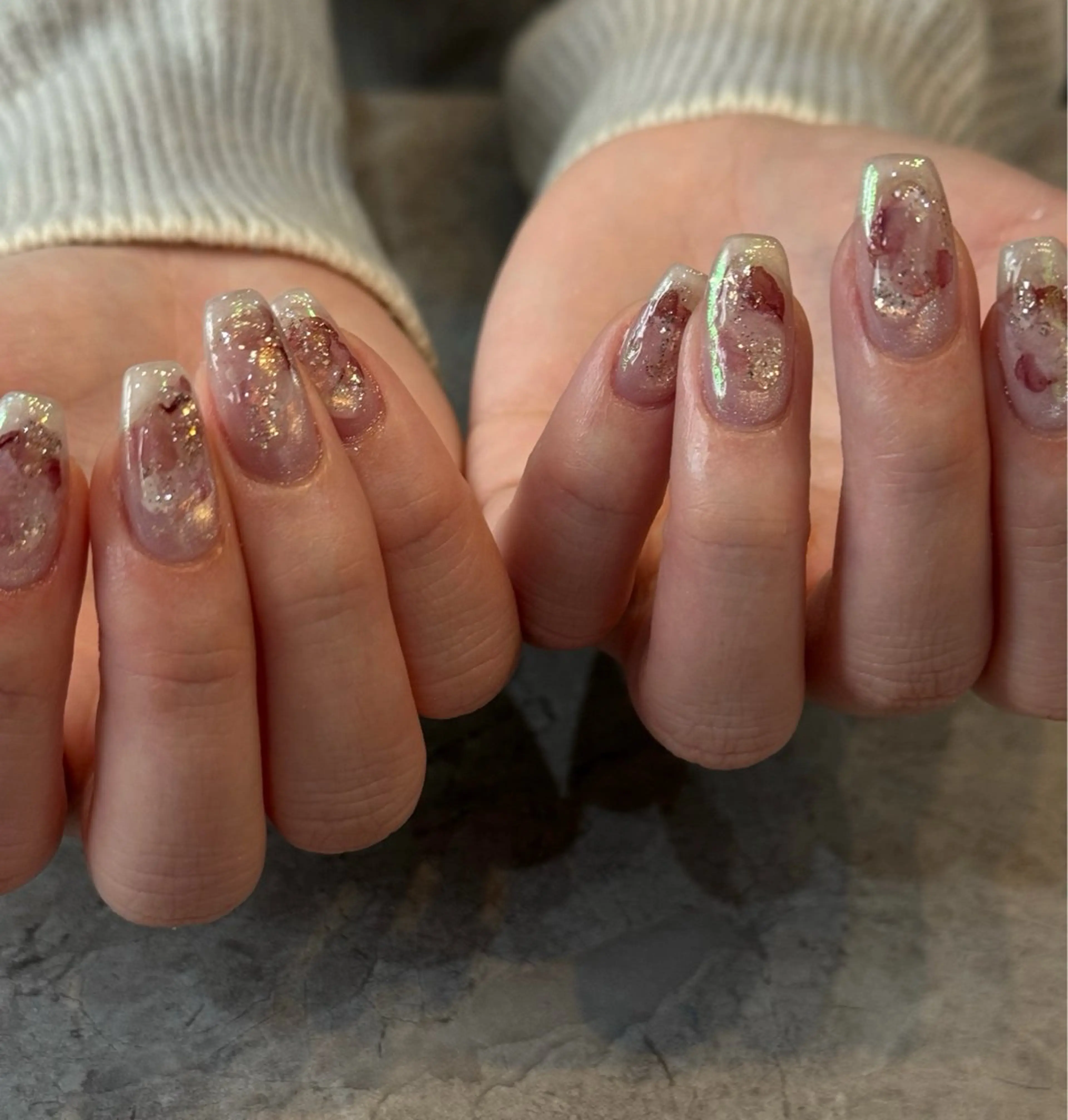 ネイル ニュアンスネイル 春ネイル ハンドネイル Blé nailのネイルデザイン